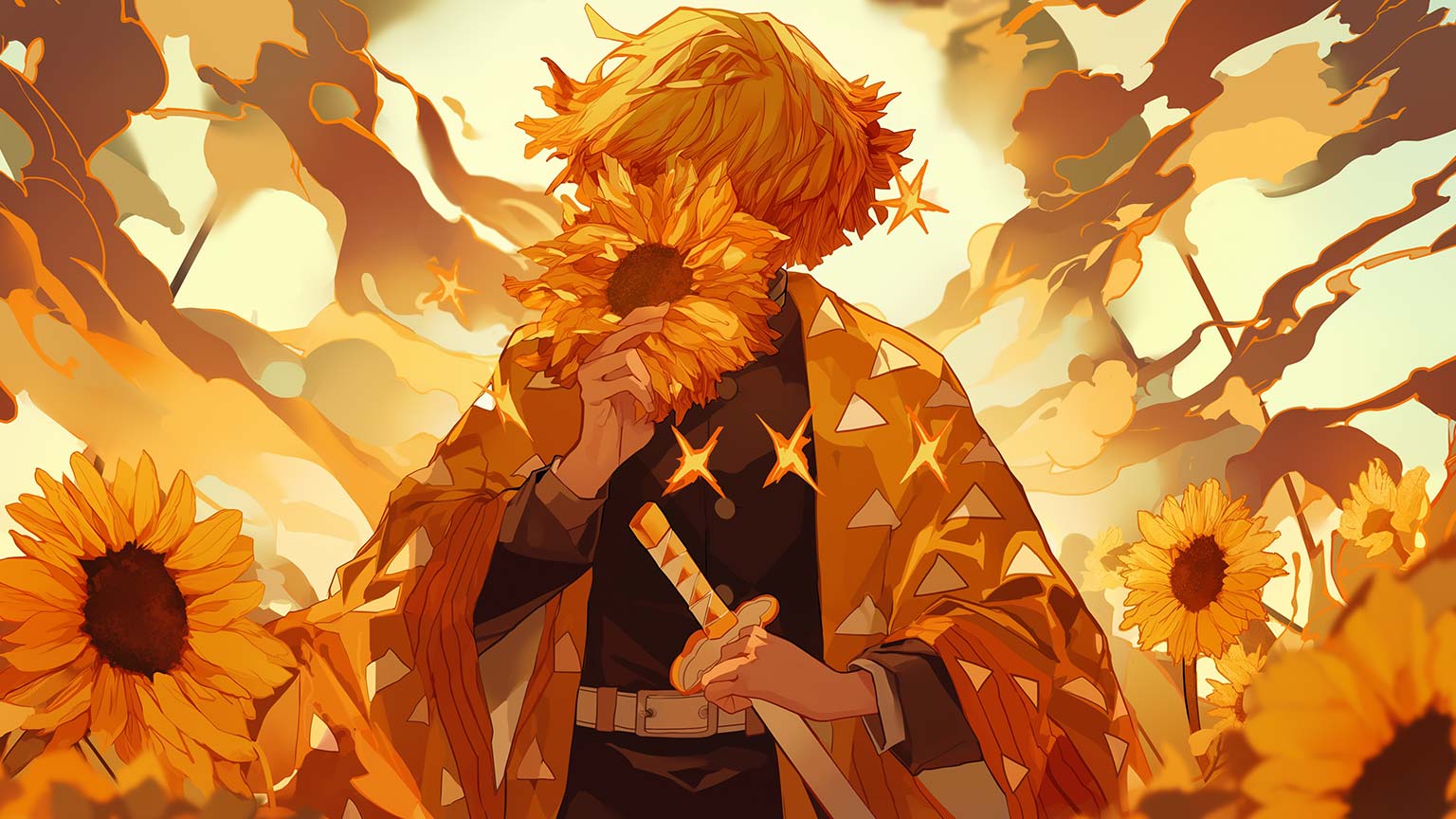 1536x864 Demon Slayer Zenitsu Desktop Wallpaper Wallpaper in 4K