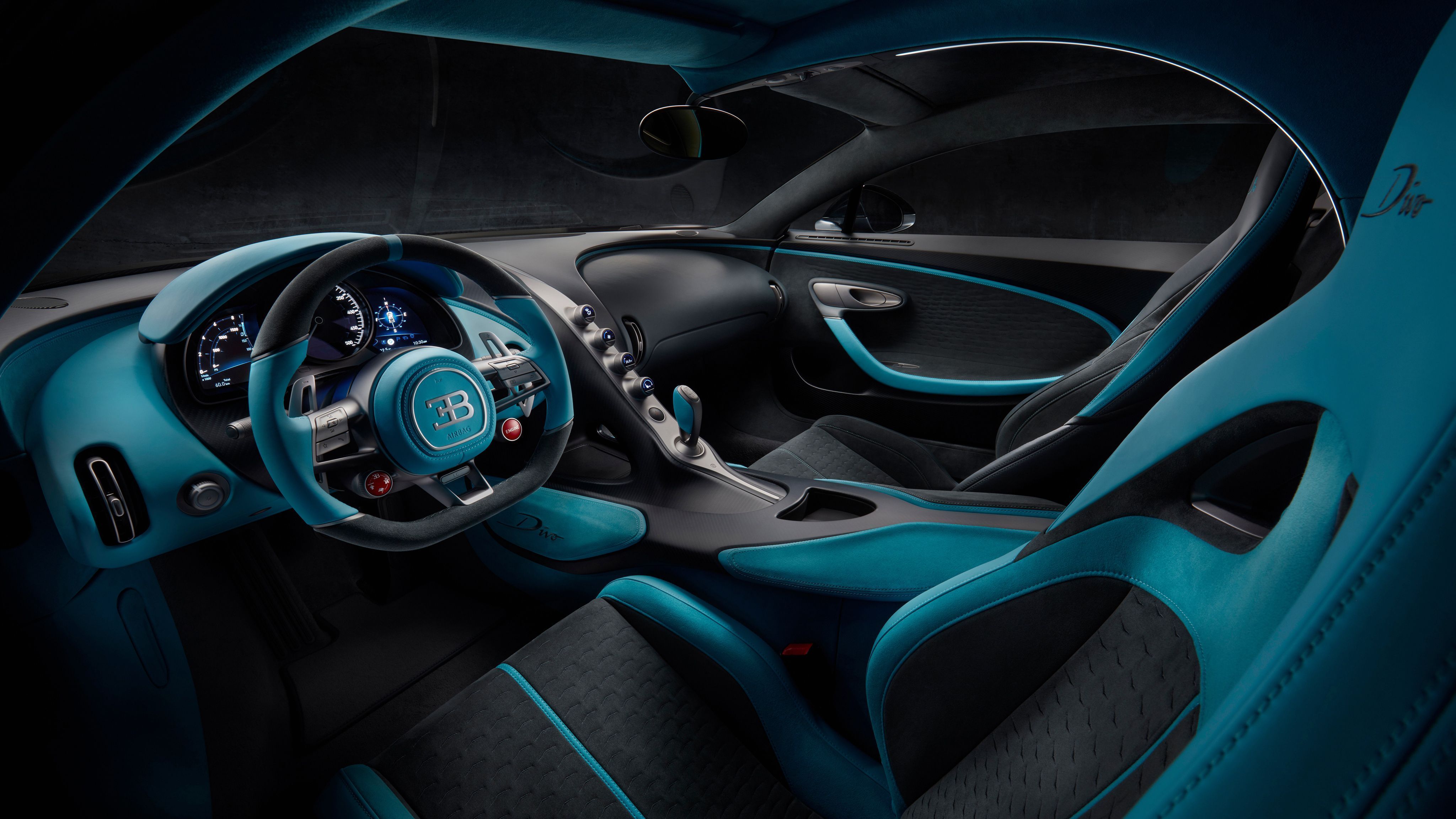 4096x2304 Bugatti Interior Wallpaper