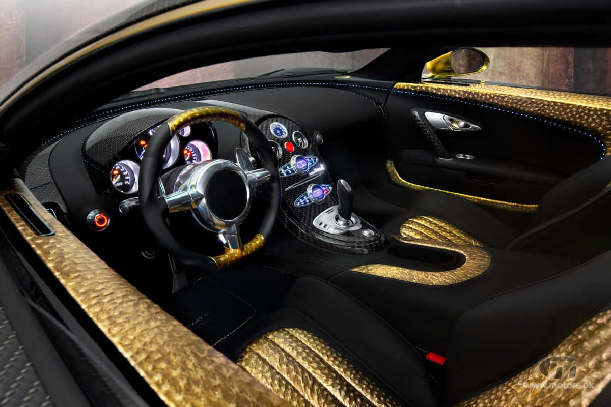 1200x800 Gold Bugatti Veyron Car Wallpaper