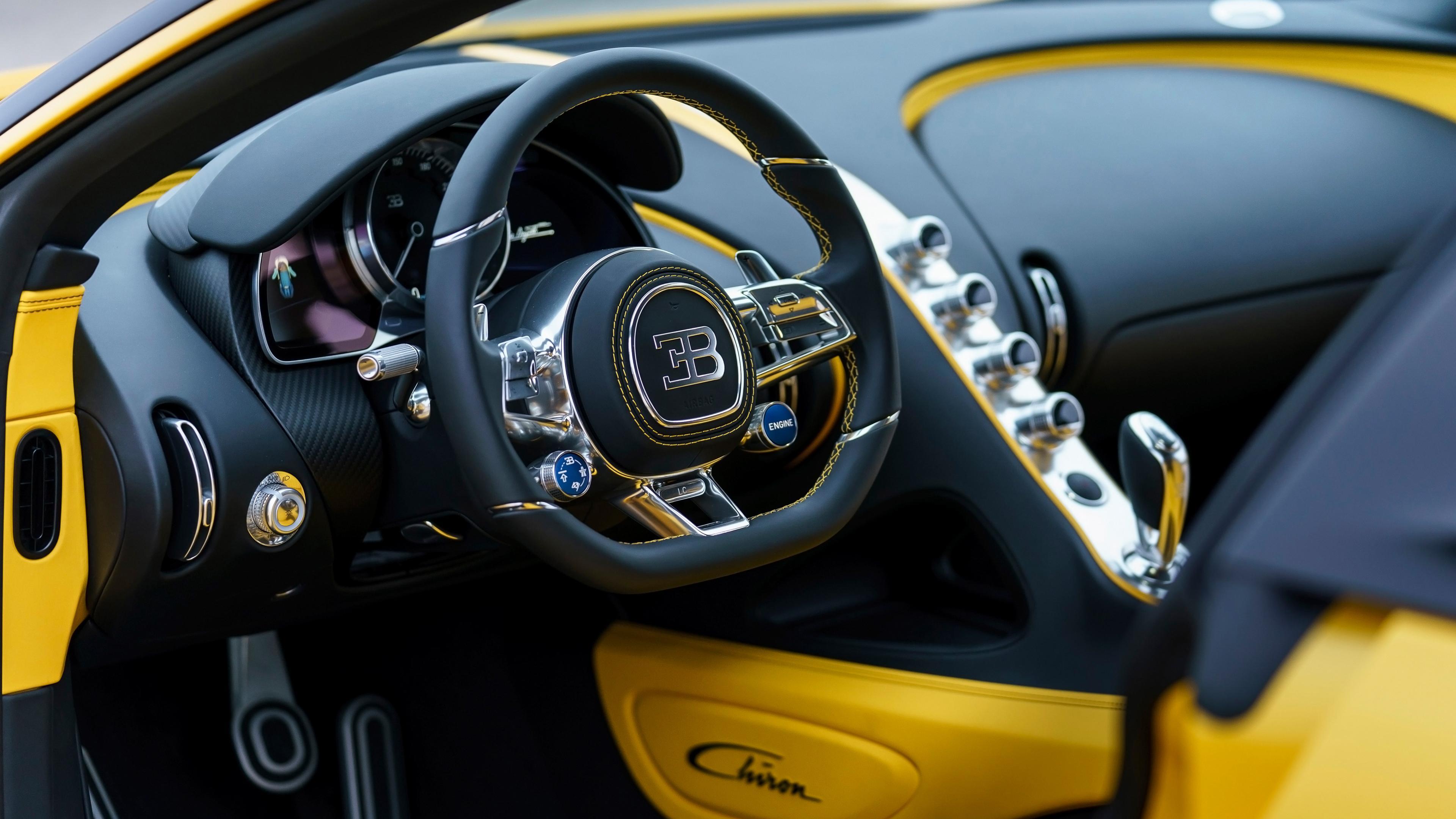 3840x2160 Bugatti Interior Wallpaper