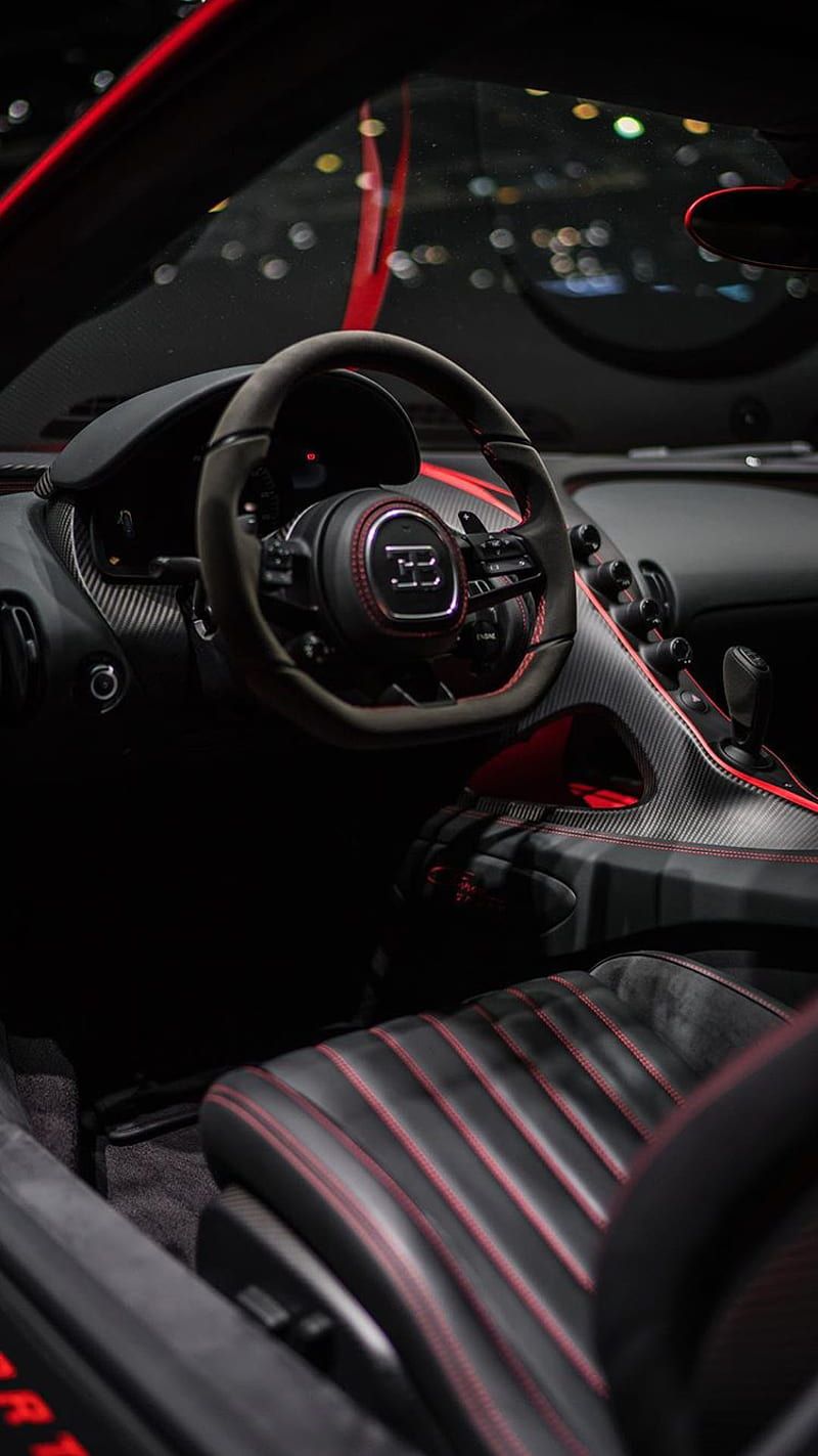 800x1423 Bugatti Chiron, car, drift, interior, performance, steering, superauto, supercar, HD phone wallpaper