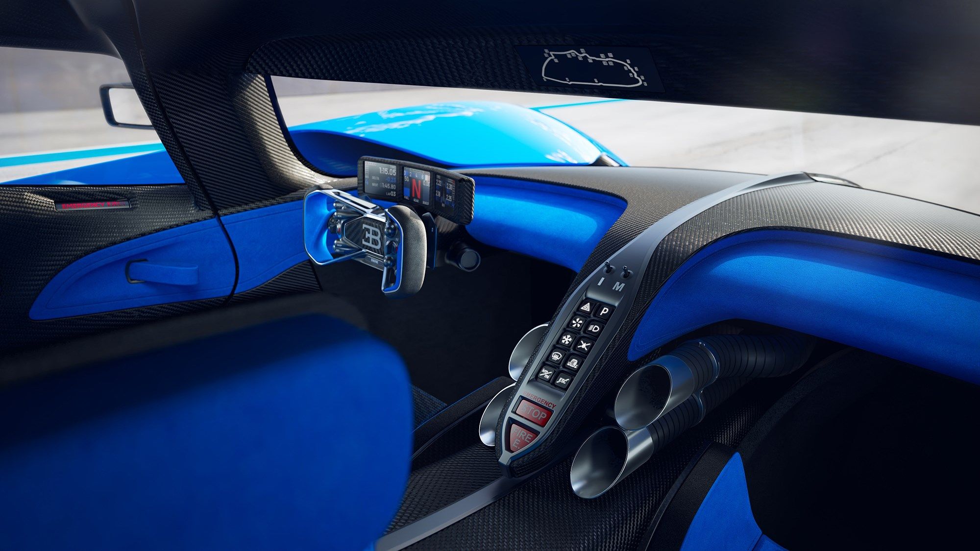 2000x1125 Inside the Bolide: interior of 1825bhp Bugatti hypercar revealed