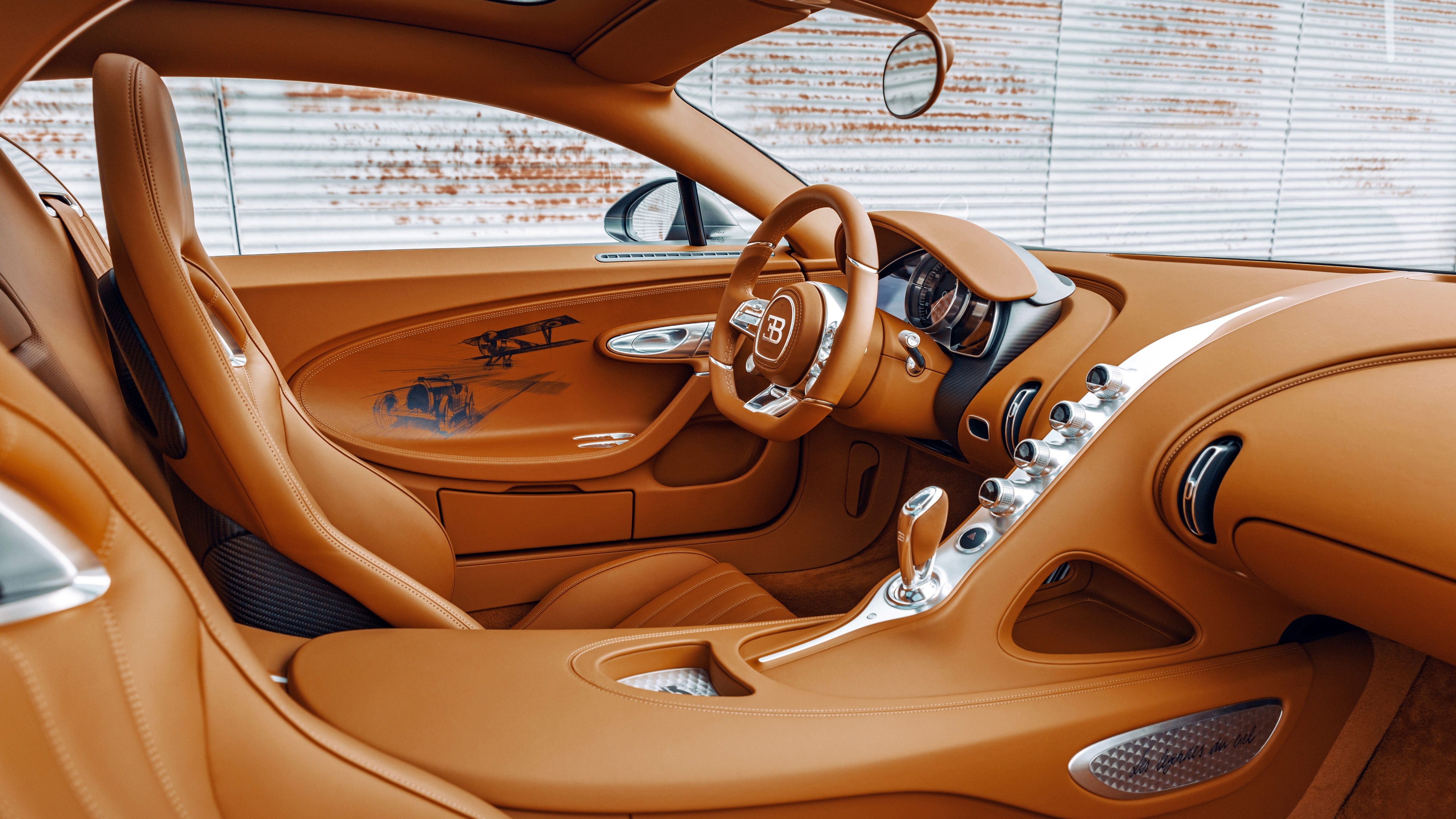 5120x2880 Bugatti Chiron Sport Les Legendes Du Ciel Interior 4K 5K HD Cars Wallpaper