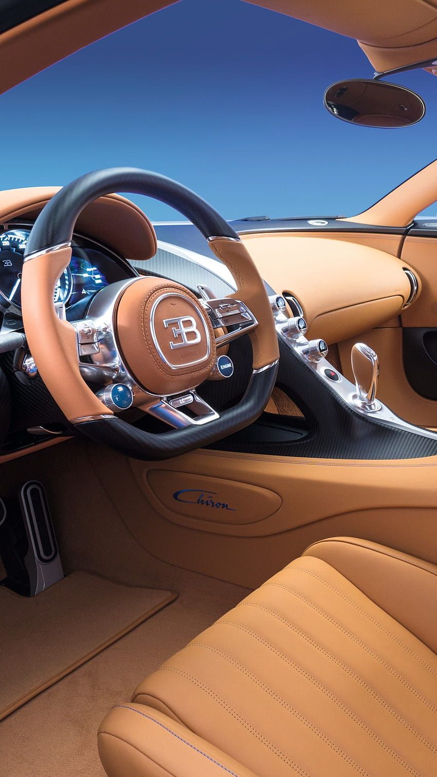 850x1511 Bugatti chiron interior HD wallpaper