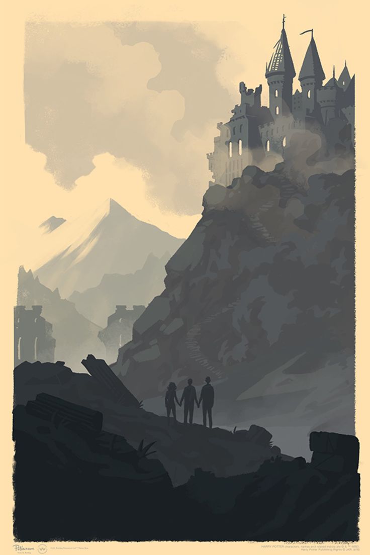 736x1104 Olly Moss Harry Potter Posters Title Less