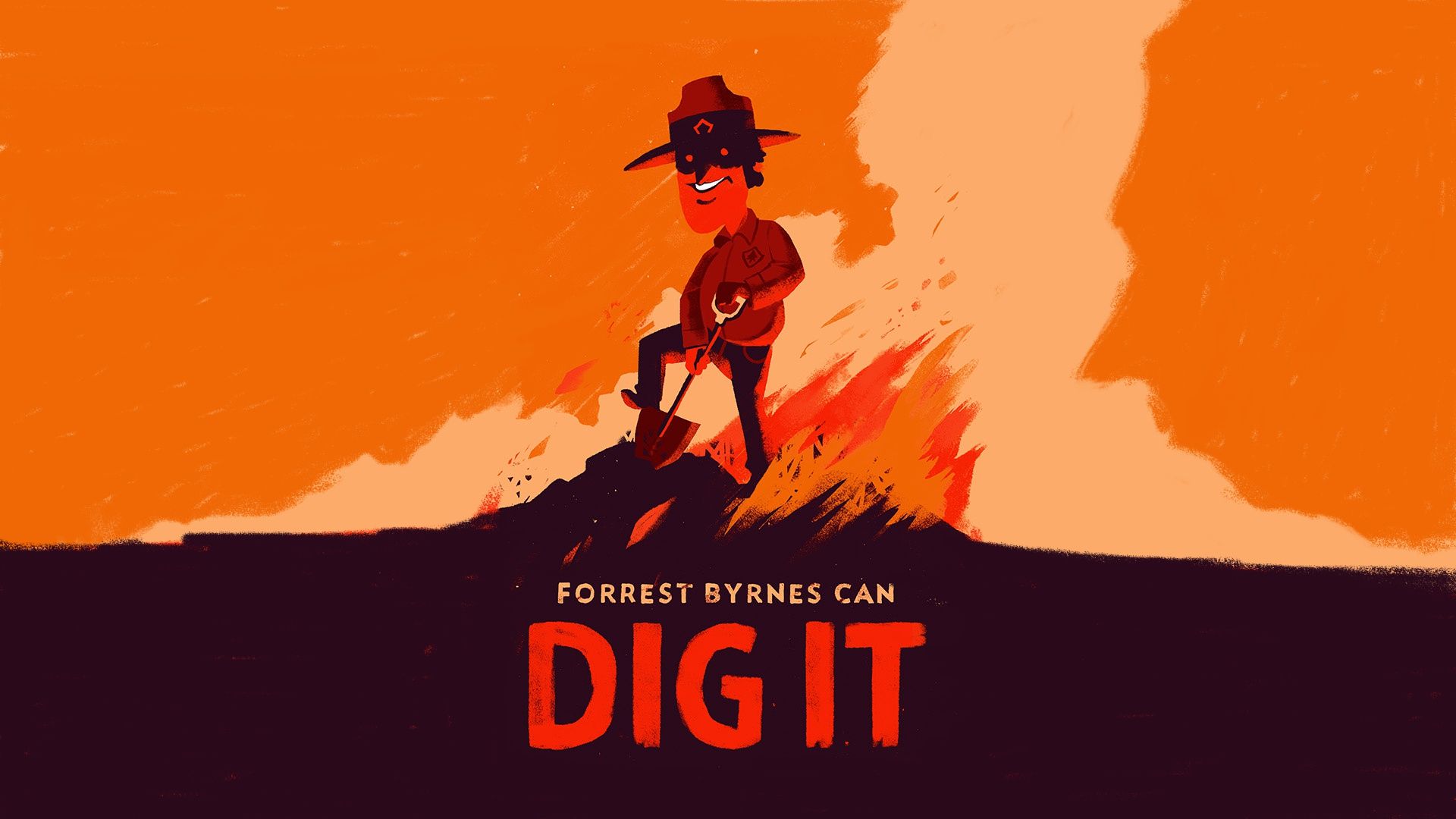 1920x1080 Wallpaper Art, Campo Santo, Firewatch, Fire watch, Olly Moss for mobile and desktop, section игры, resolution 1920x1080