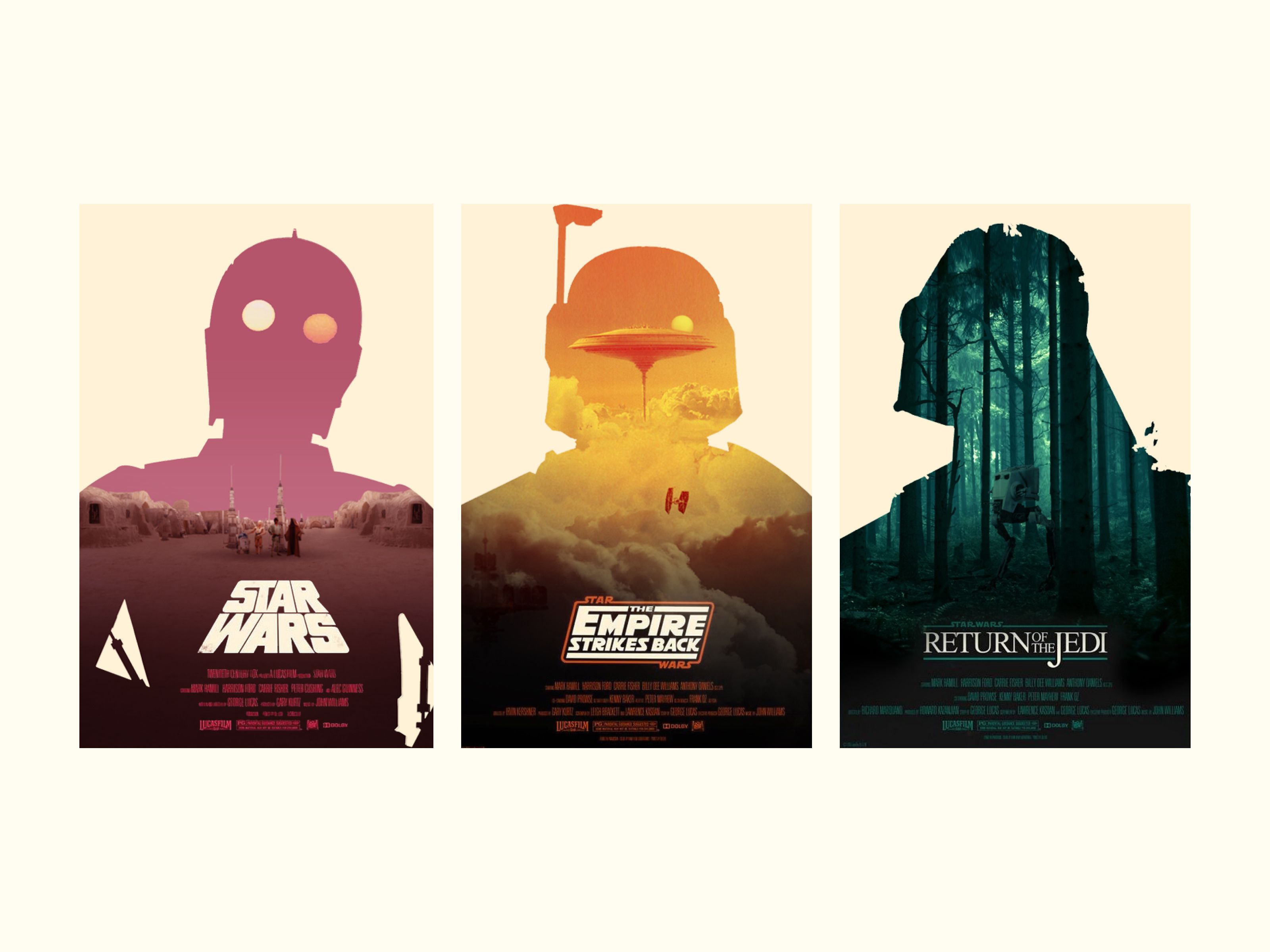 3200x2400 Rebound. Olly Moss' Star Wars by Edward Stone on Dribbble