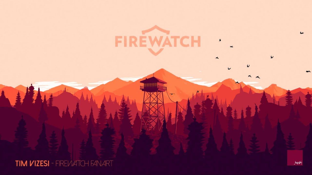1280x720 Campo Santo / Olly Moss Firewatch Fan Art