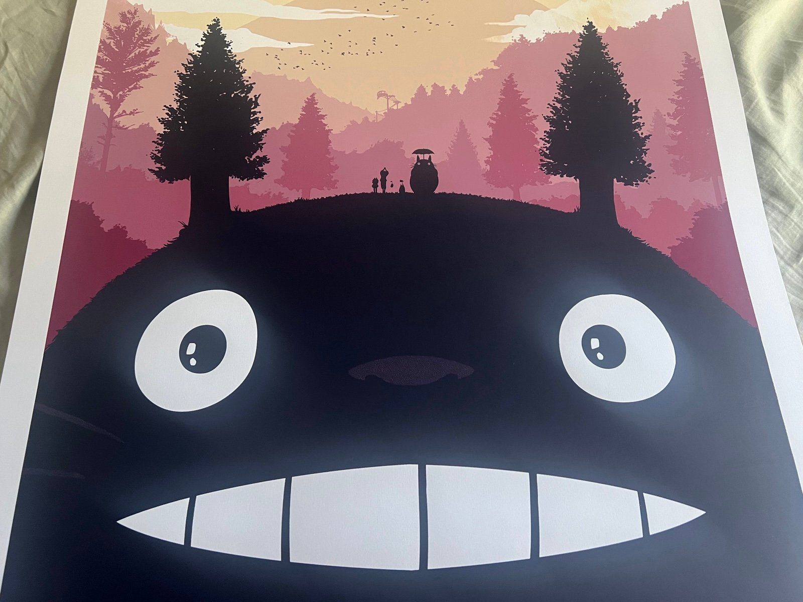 1600x1200 My Neighbor Totoro By Olly Moss Mondo X Studio Ghibli Screen Print Art Poster