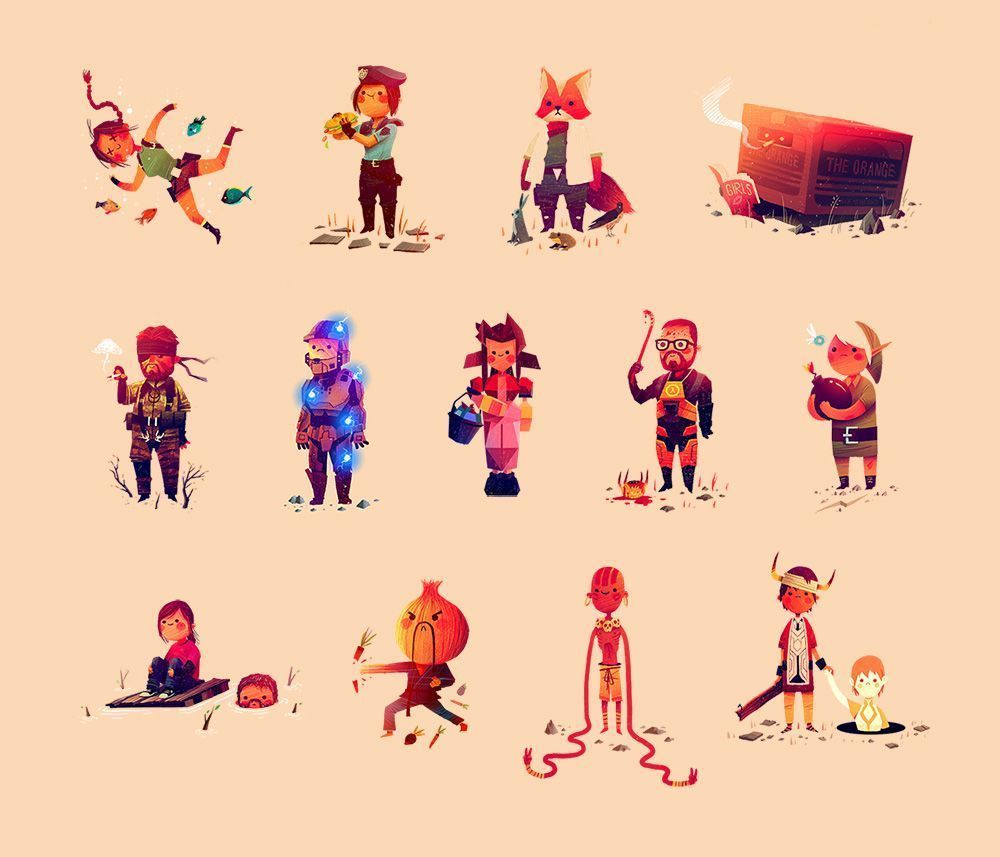 1000x857 Olly Moss Game Character Timed Release Prints Now On Sale