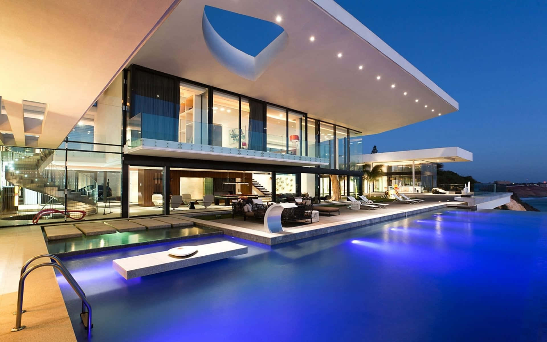 1920x1200 Modern House Wallpaper