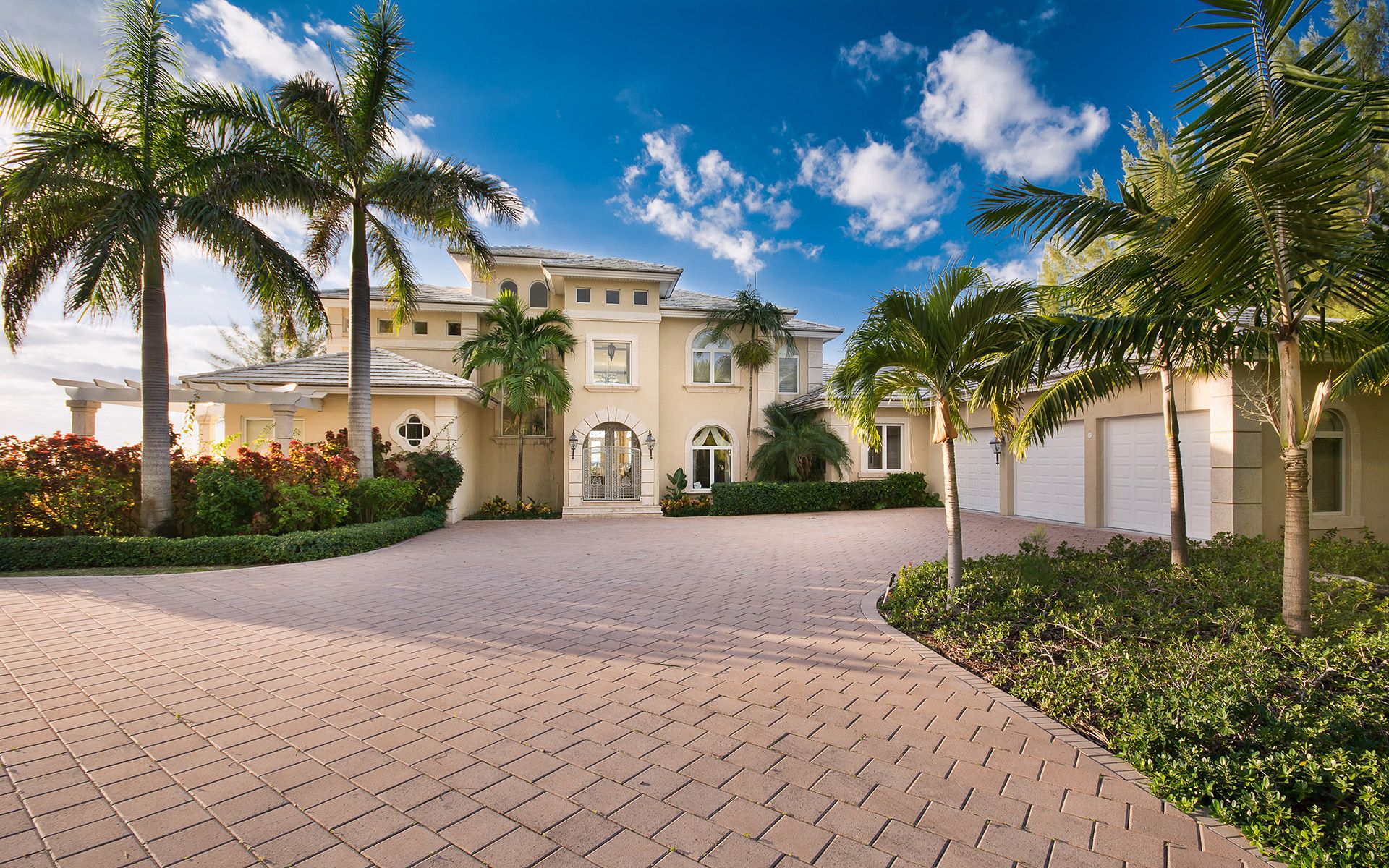 1920x1200 Wallpaper house, home, villa, luxury, bahamas, palm for mobile and desktop, section разное, resolution 1920x1200