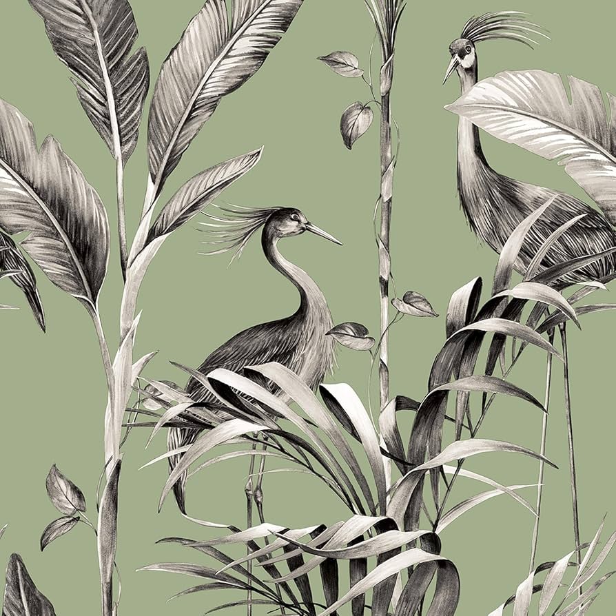 894x894 Azzurra Leaf Wallpaper Wallpaper for Living Room & Bedroom Luxury Wallpaper