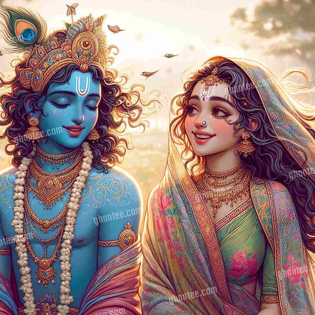 1024x1024 desktop wallpaper radha krishna