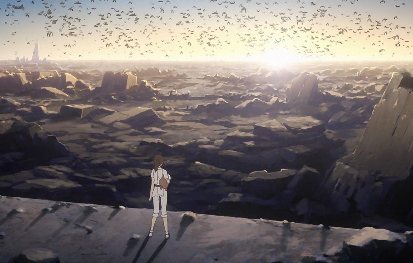 1332x850 Wallpaper the sun, the city, future, Tokyo, ruins, Shinsekai Yori image for desktop, section прочее