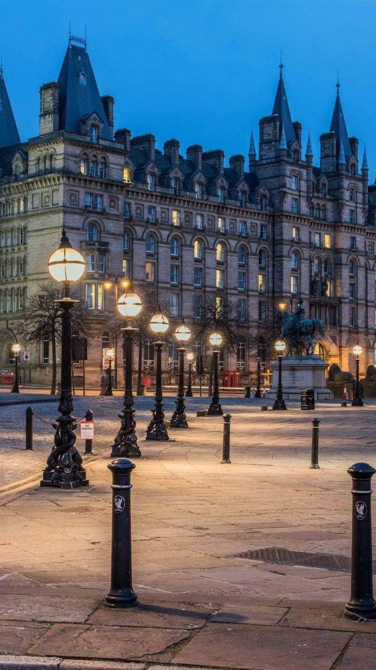 750x1334 Liverpool, England, City, Lamps, Night 750x1334 IPhone 8 7 6 6S