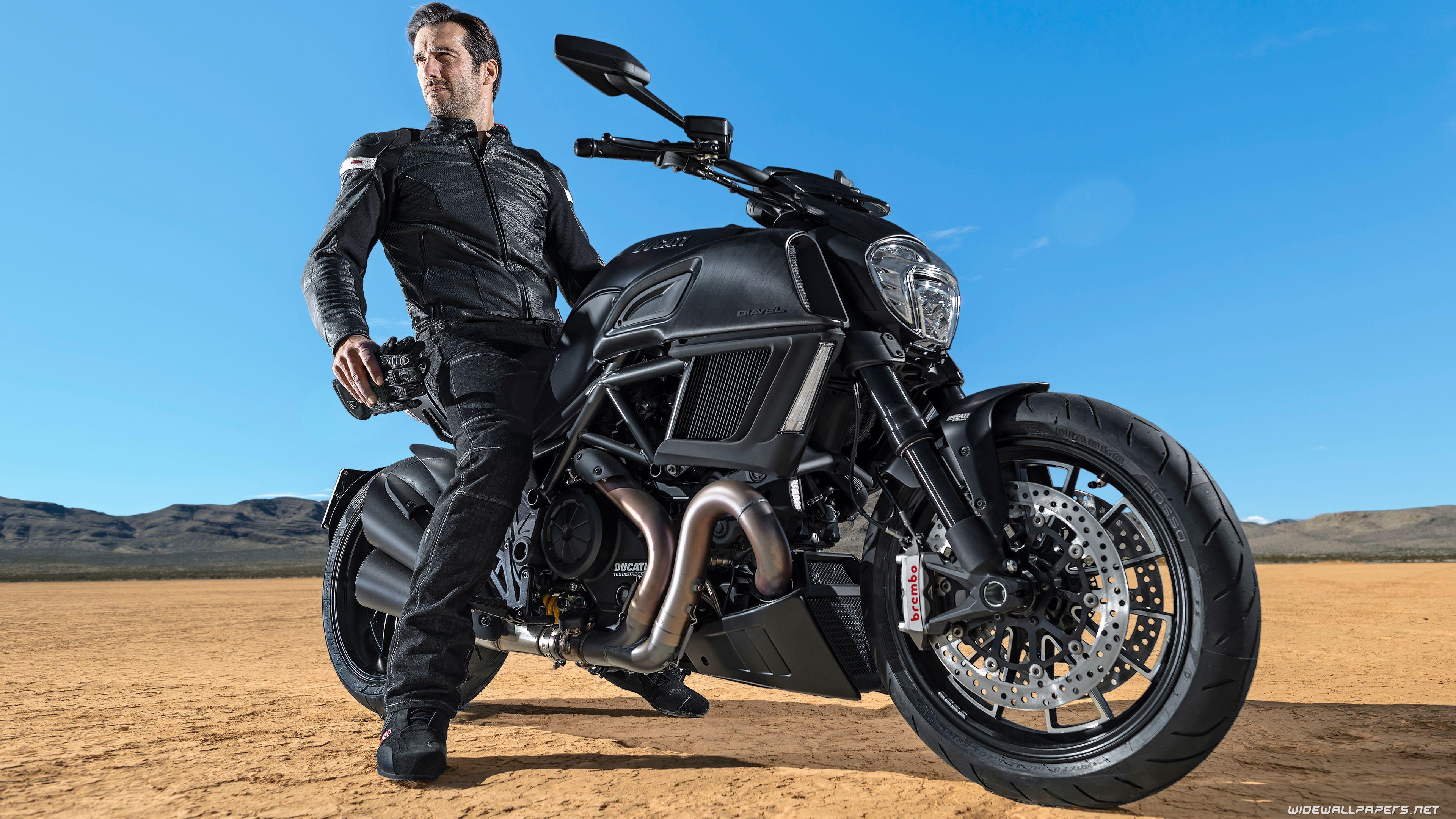 3840x2160 Ducati Diavel motorcycle desktop wallpaper 4K Ultra HD
