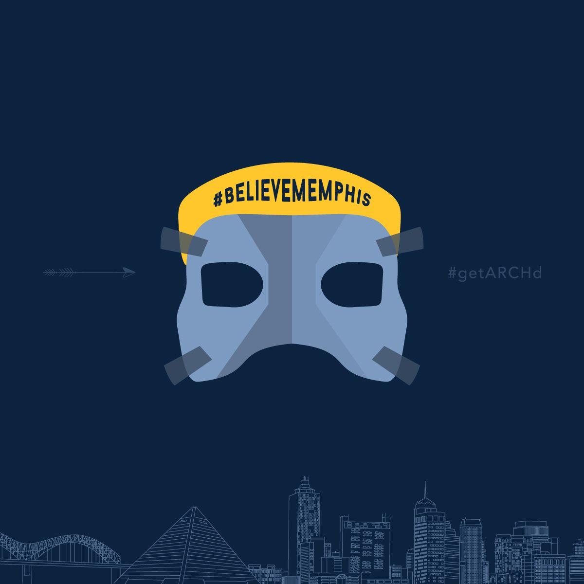 1200x1200 Memphis Grizzlies Mike Conley Mask, Believe Memphis