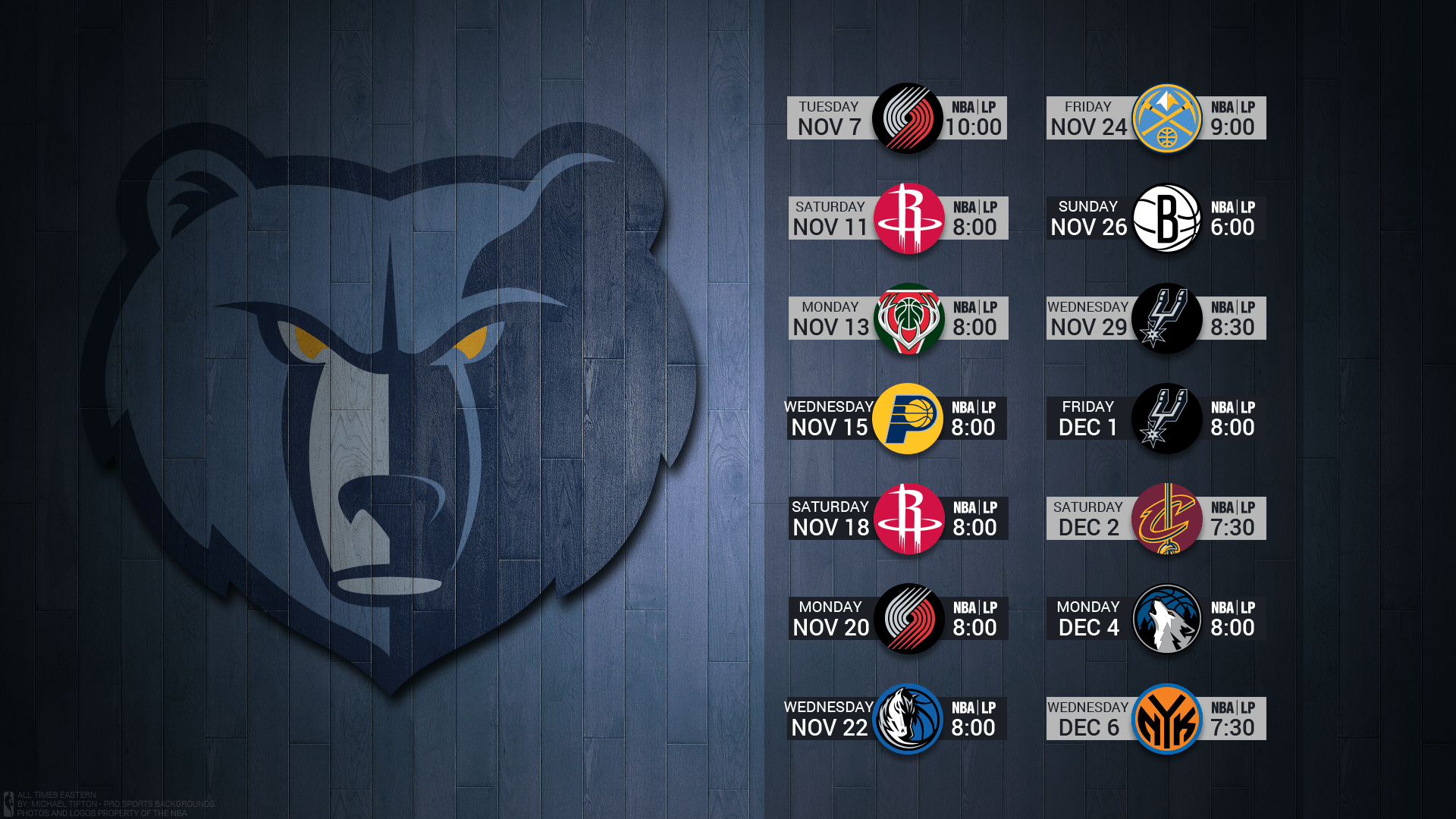 1920x1080 Free download Memphis Grizzlies Wallpaper and Background Image