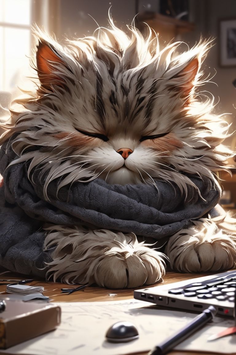 768x1152 Hacker Cat Wallpaper