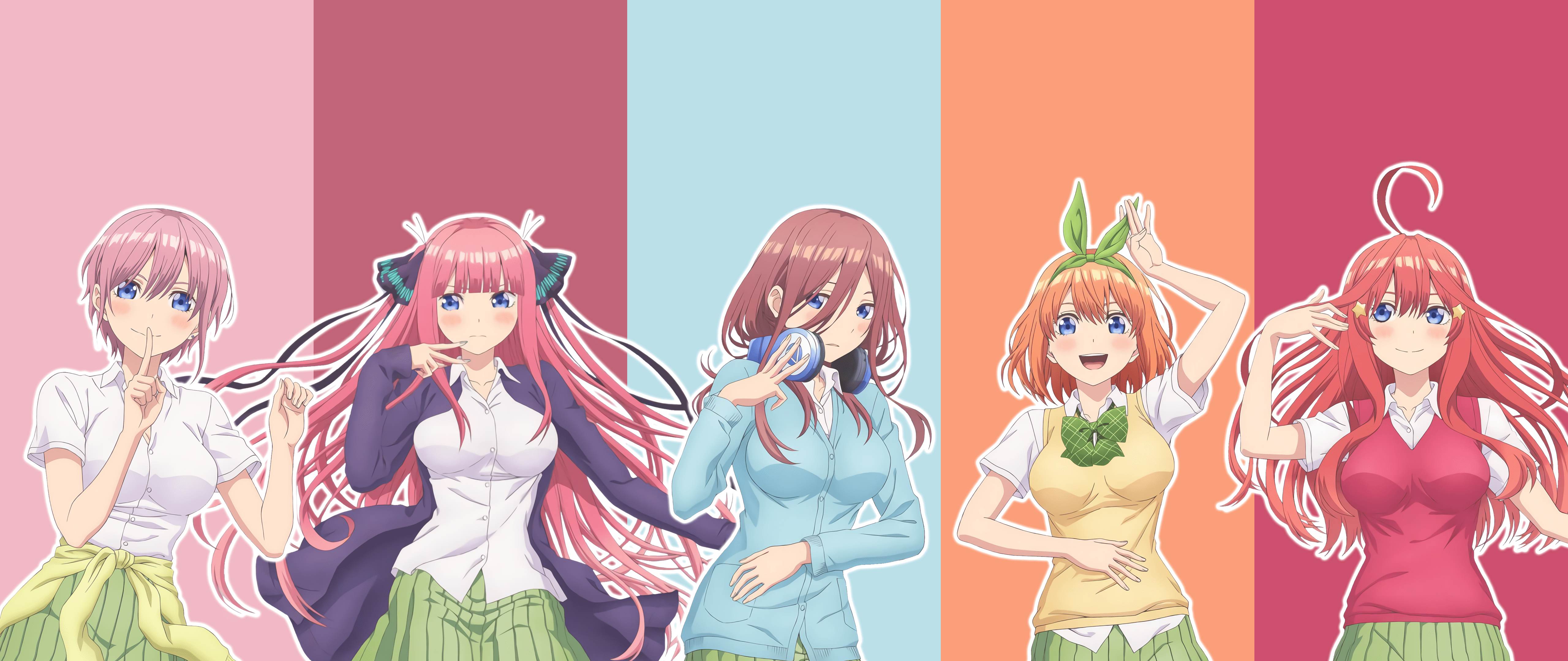 5120x2160 5Toubun no Hanayome 21:9 Ultrawide