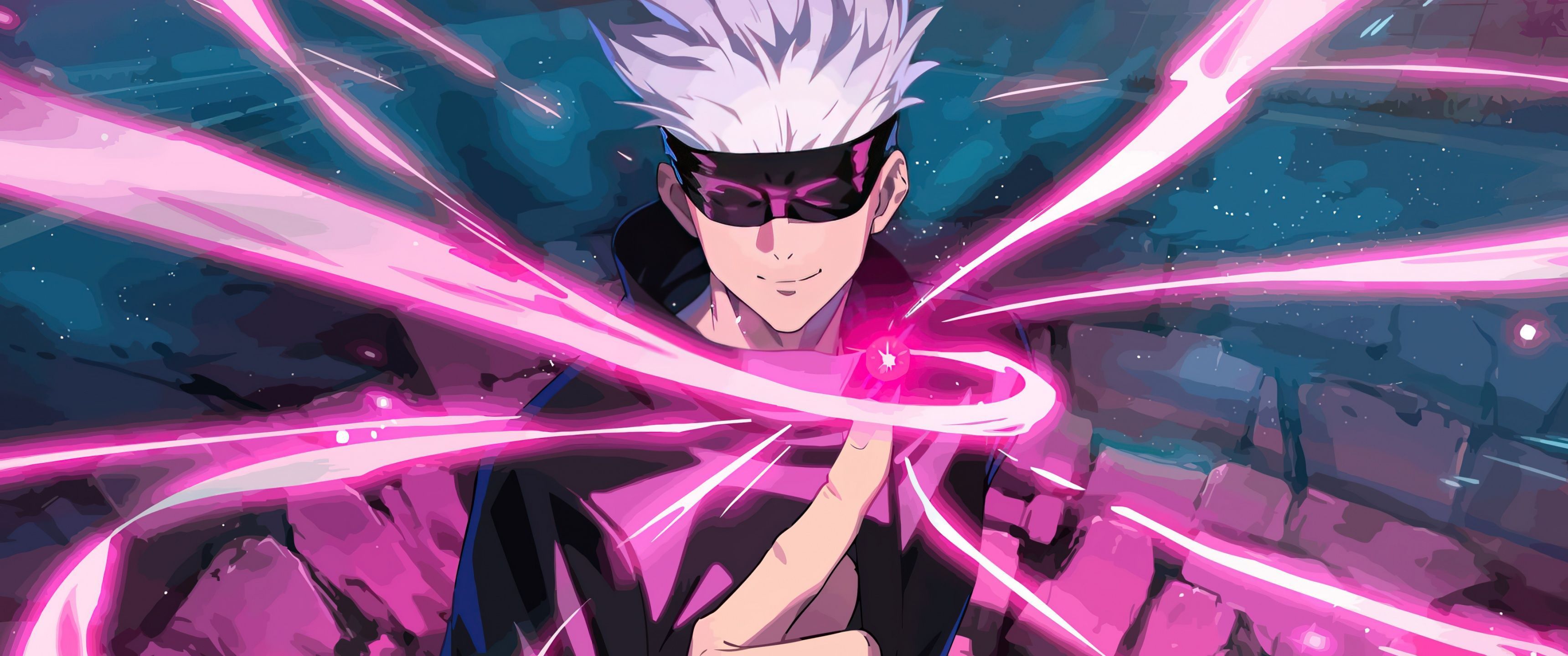 3440x1440 Satoru Gojo Wallpaper 4K, Jujutsu Kaisen, Manga series