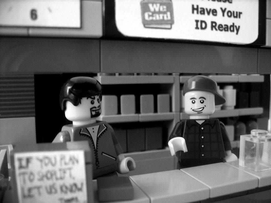 1024x768 Clerks. A scene from my favourite movie directed