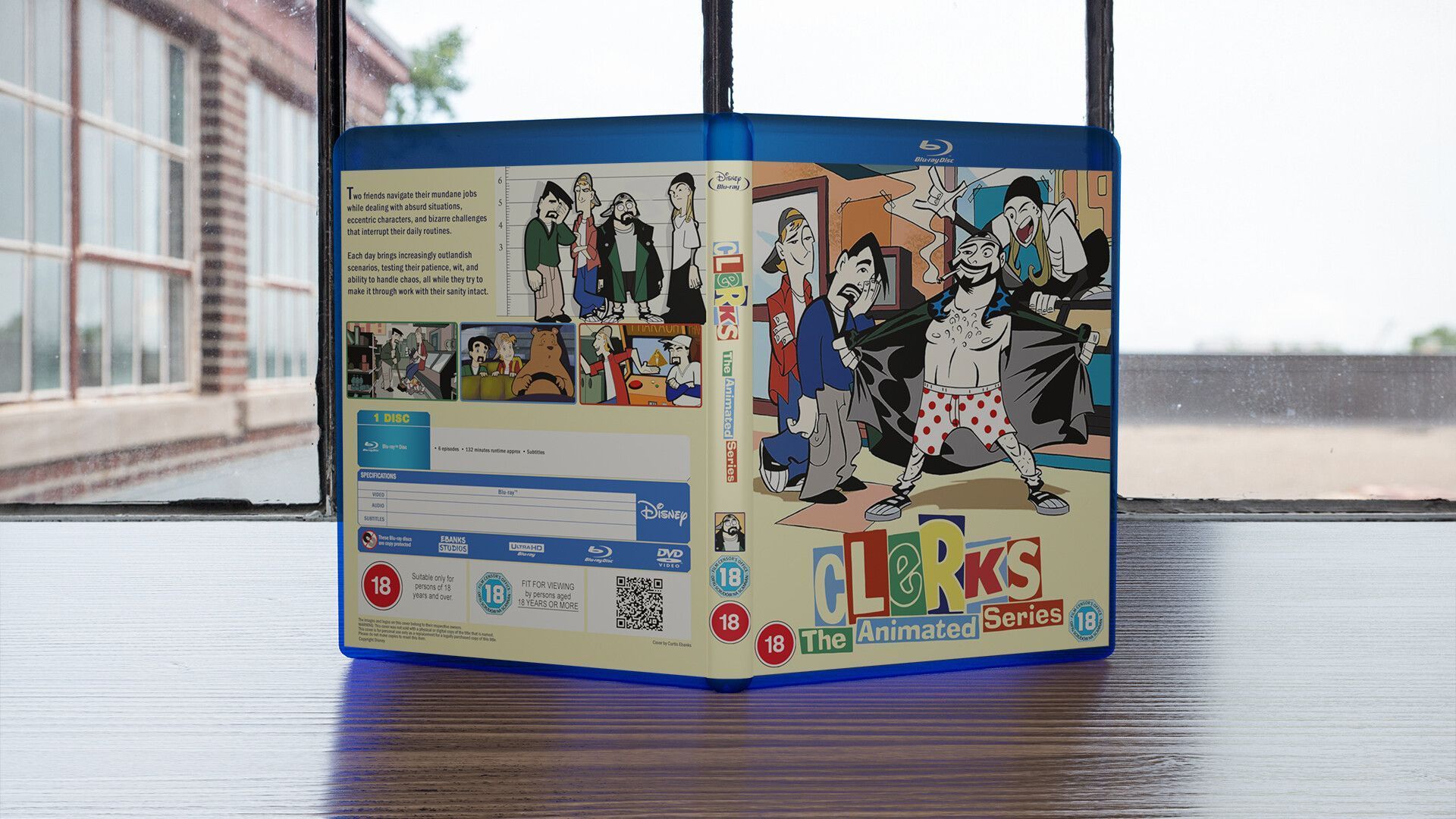 1920x1080 Clerks: The Animated Series Blu Ray Cover