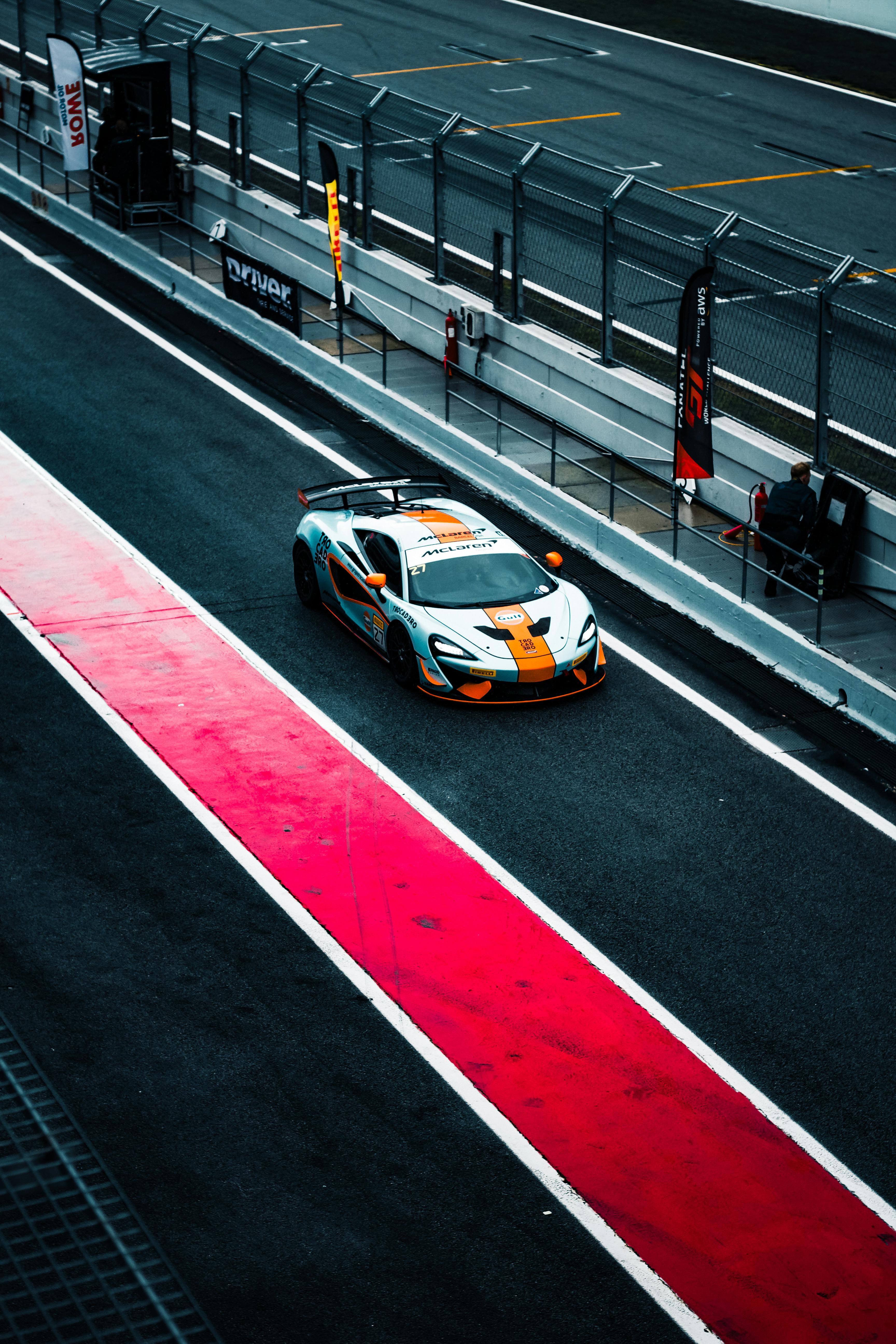 3456x5184 Luxury Sports Car at CT Speedway Racing Track · Free
