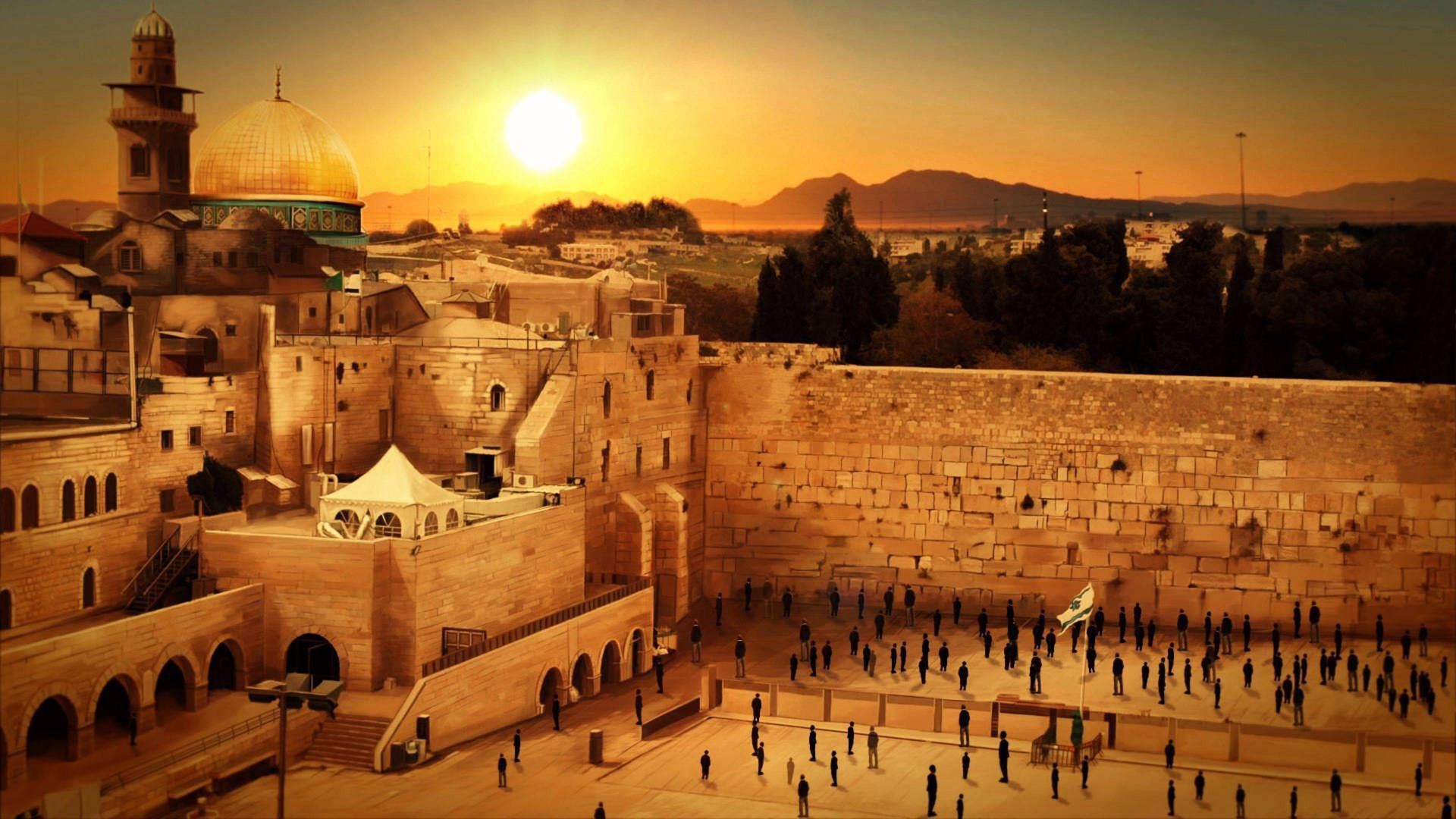 1920x1080 Jerusalem Western Wall Wallpaper