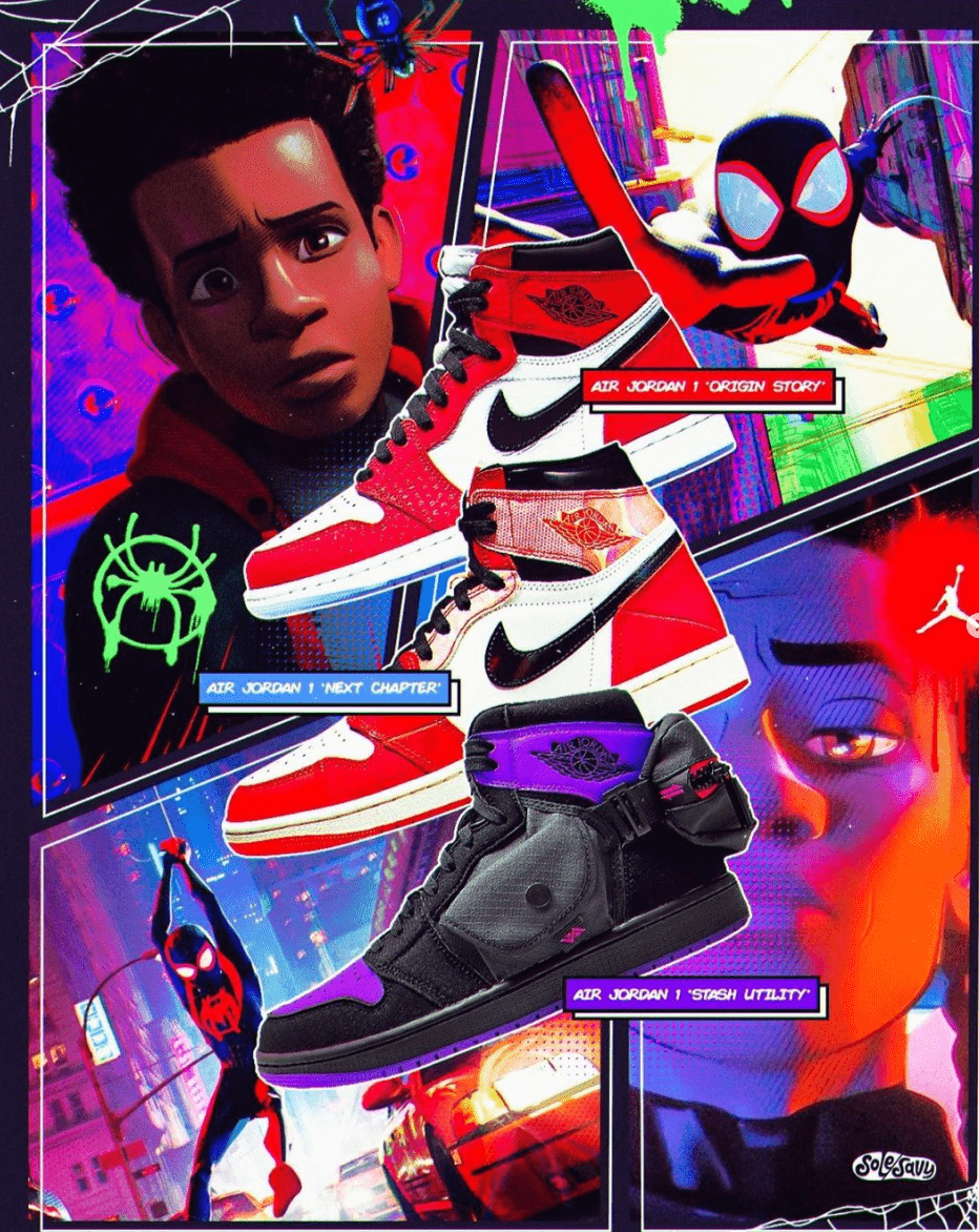 932x1172 Unleashing Spider Verse Jordan 1 Stash Utility