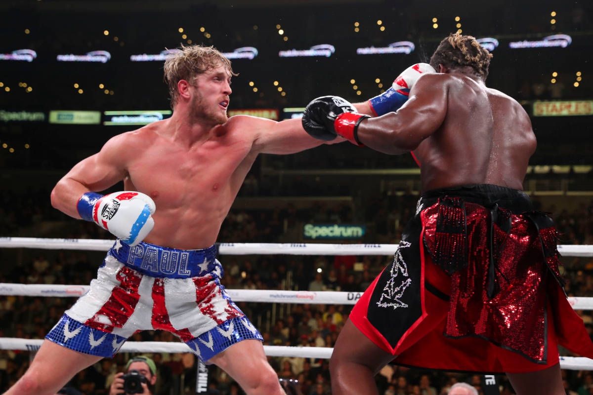 1200x800 Logan Paul's Uppercut During Fight Wallpaper