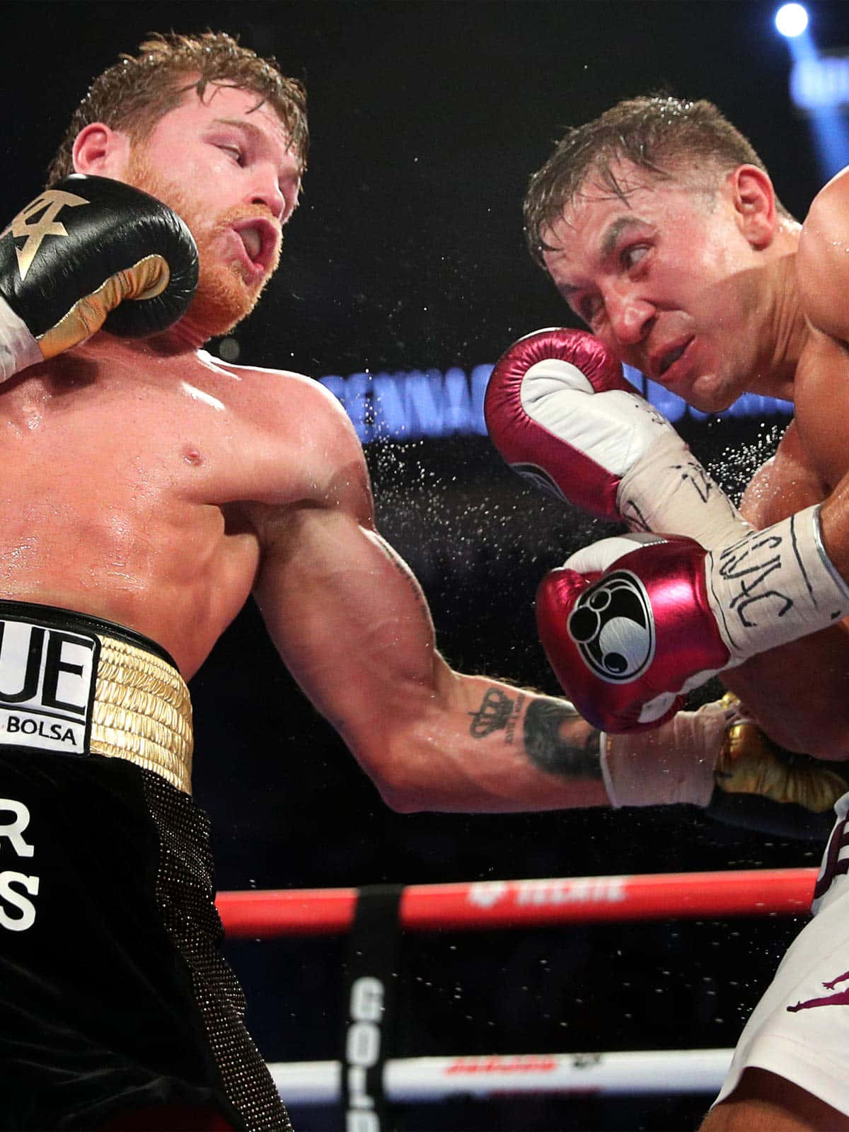 1200x1600 Download free Saul canelo Alvarez Delivering A Powerful Uppercut Wallpaper