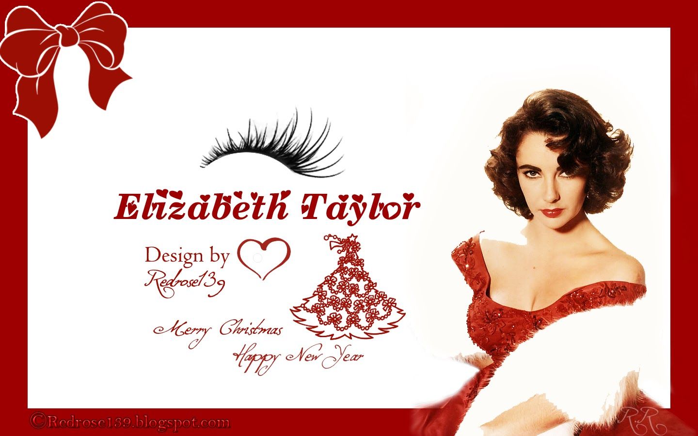 1440x900 Redrose139 : Christmas Wallpaper & Cards Designs with Classic Hollywood Stars