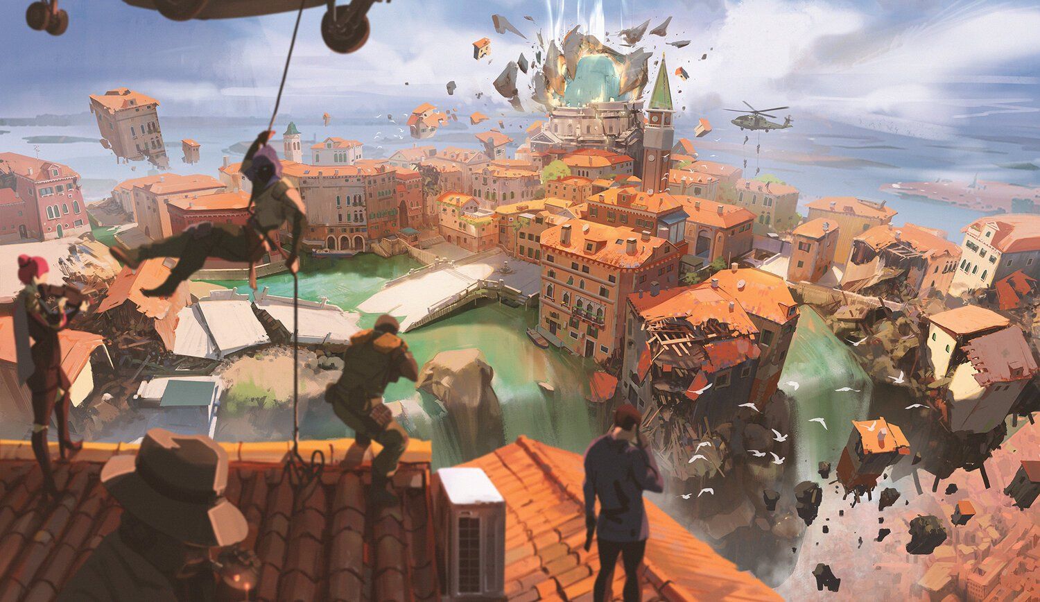 1500x868 Mike. Valorant Leaks & News on X: Early Concept art of Valorant has been released. #VALORANT Image Show early concept art of Valorant, and early designs of maps, art has