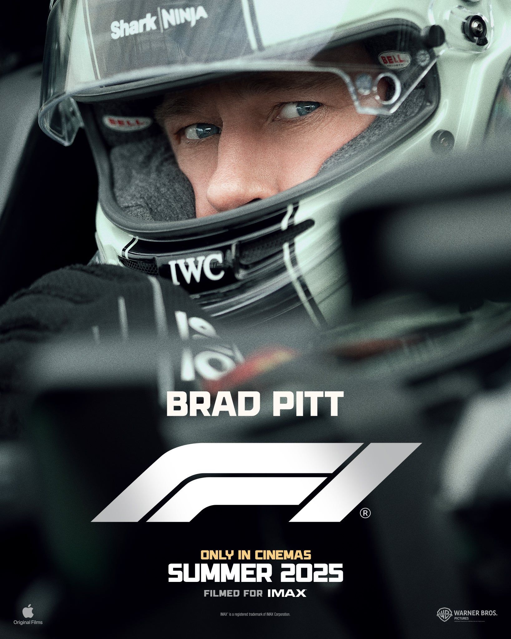 1638x2048 Brad Pitt's F1 Movie Gets New Poster Alongside Confirmed Summer 2025 Release