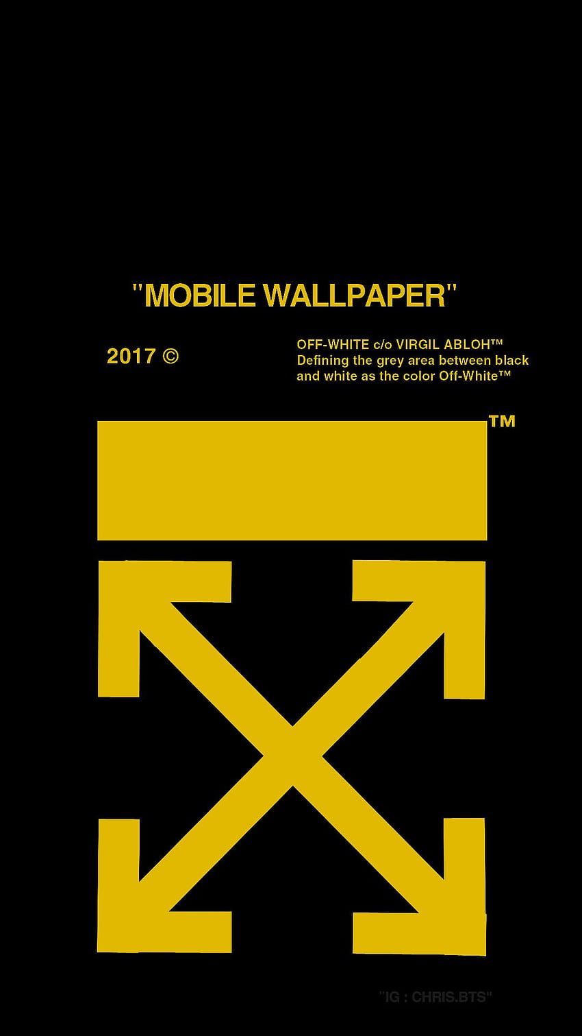 850x1511 Off White. IPhone. Hypebeast, Black and Yellow HD phone wallpaper