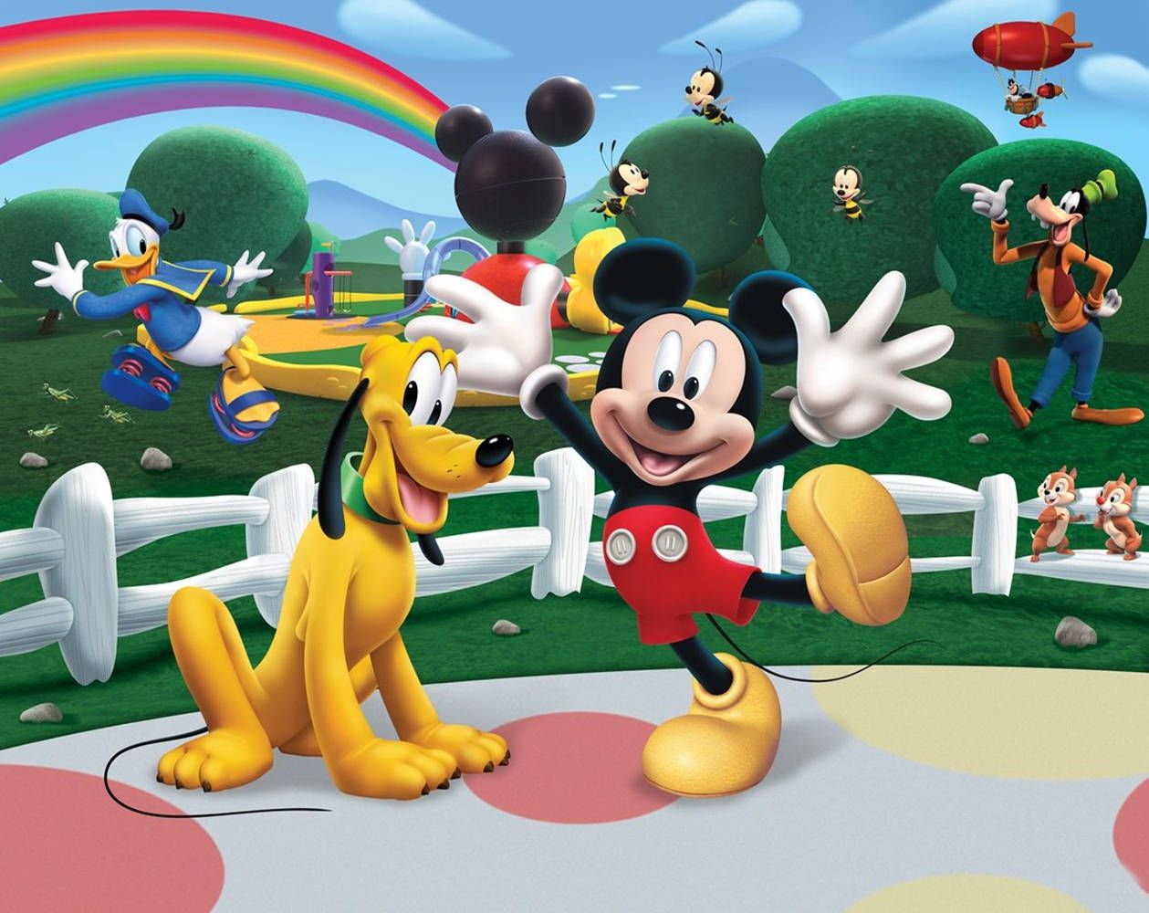 1259x1000 Download Mickey Mouse Clubhouse Park Fun Wallpaper