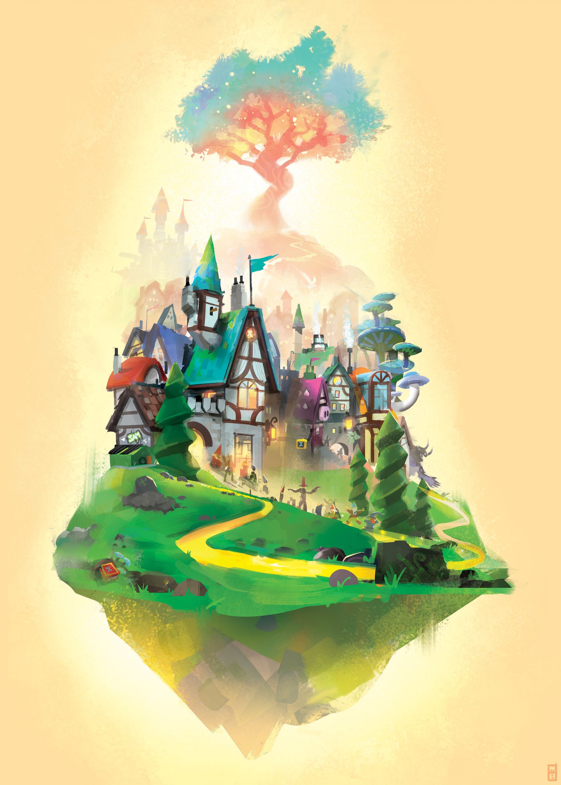 1920x2688 LEGO Dreamzzz Realm Concept Art