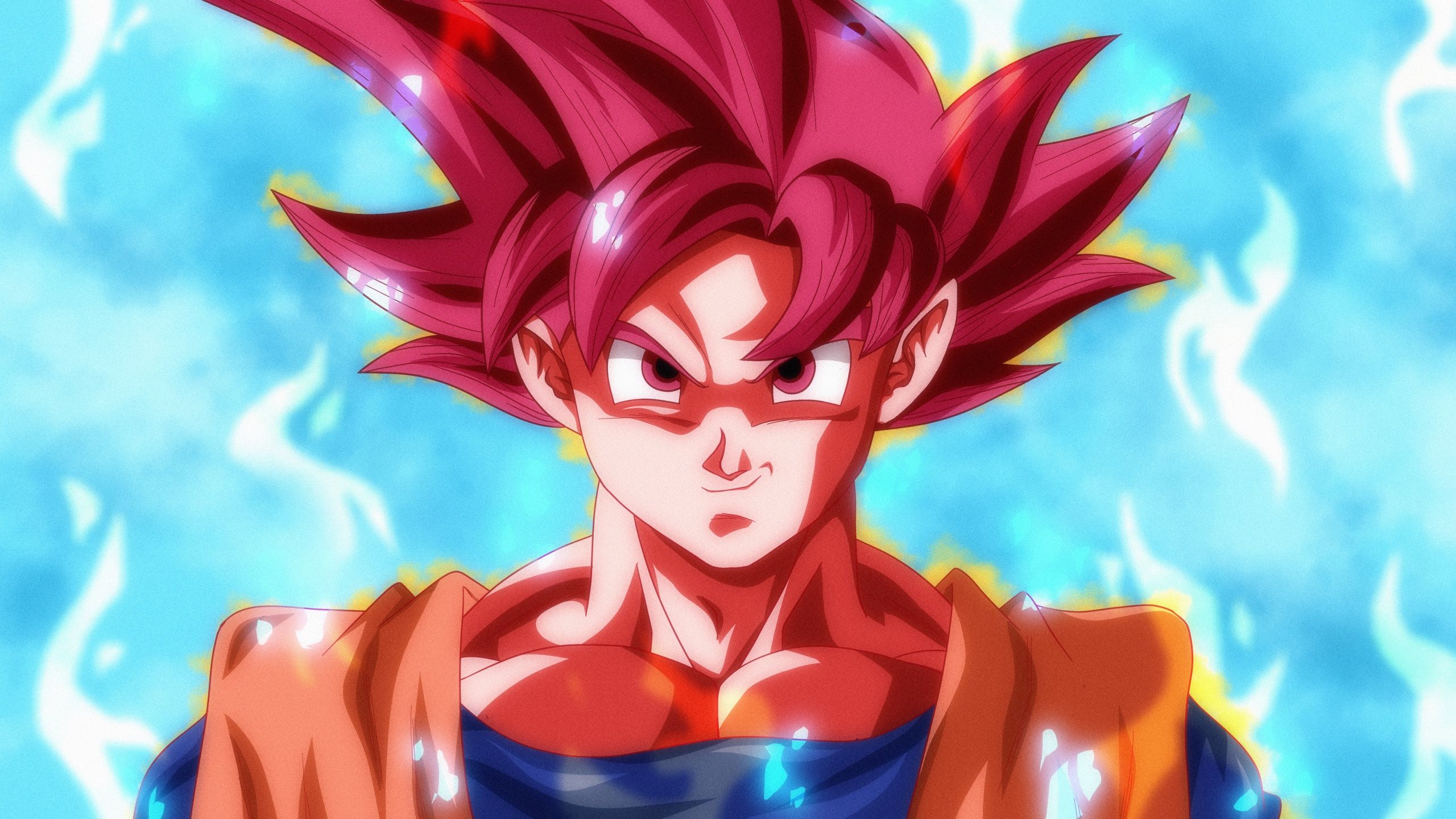 2560x1440 Goku Wallpaper 4K, Super Saiyan God