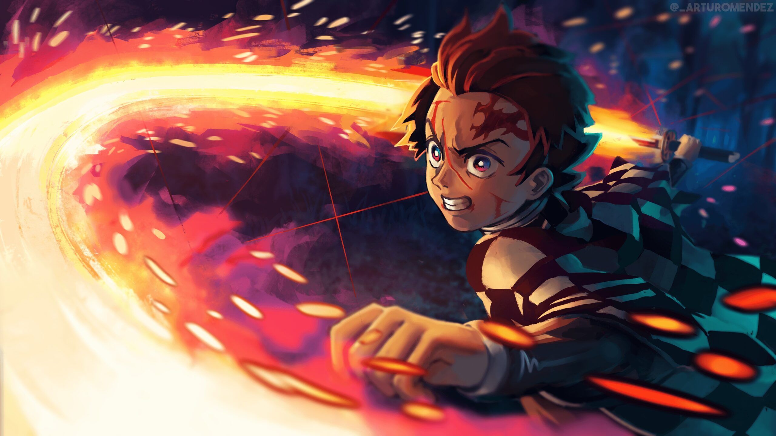 2560x1440 Demon Slayer Awesome Wallpaper