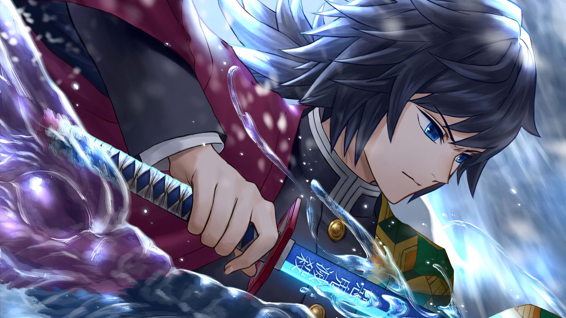 1920x1080 Giyu Demon Slayer Water Hashira Wallpaper iPhone Phone 4K f