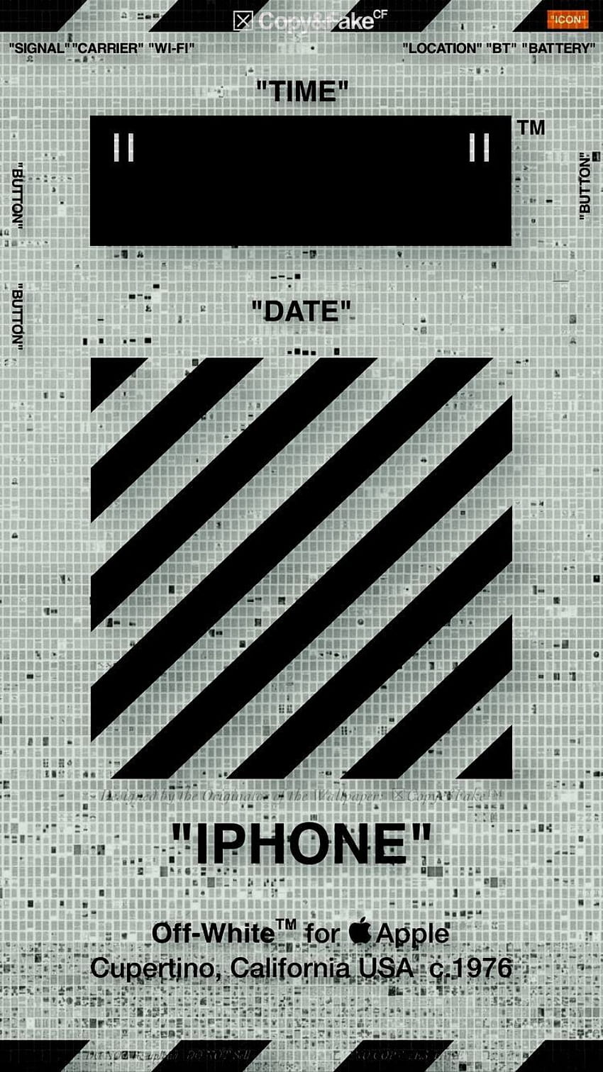 850x1512 Off white lockscreen HD wallpaper