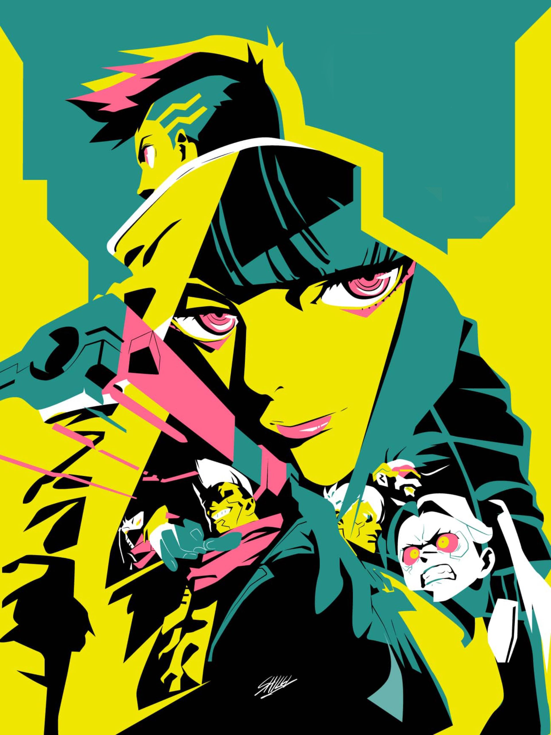 1920x2560 Poster of Cyberpunk Edgerunners Netflix Show Wallpaper, HD TV Series 4K Wallpaper, Image and Background