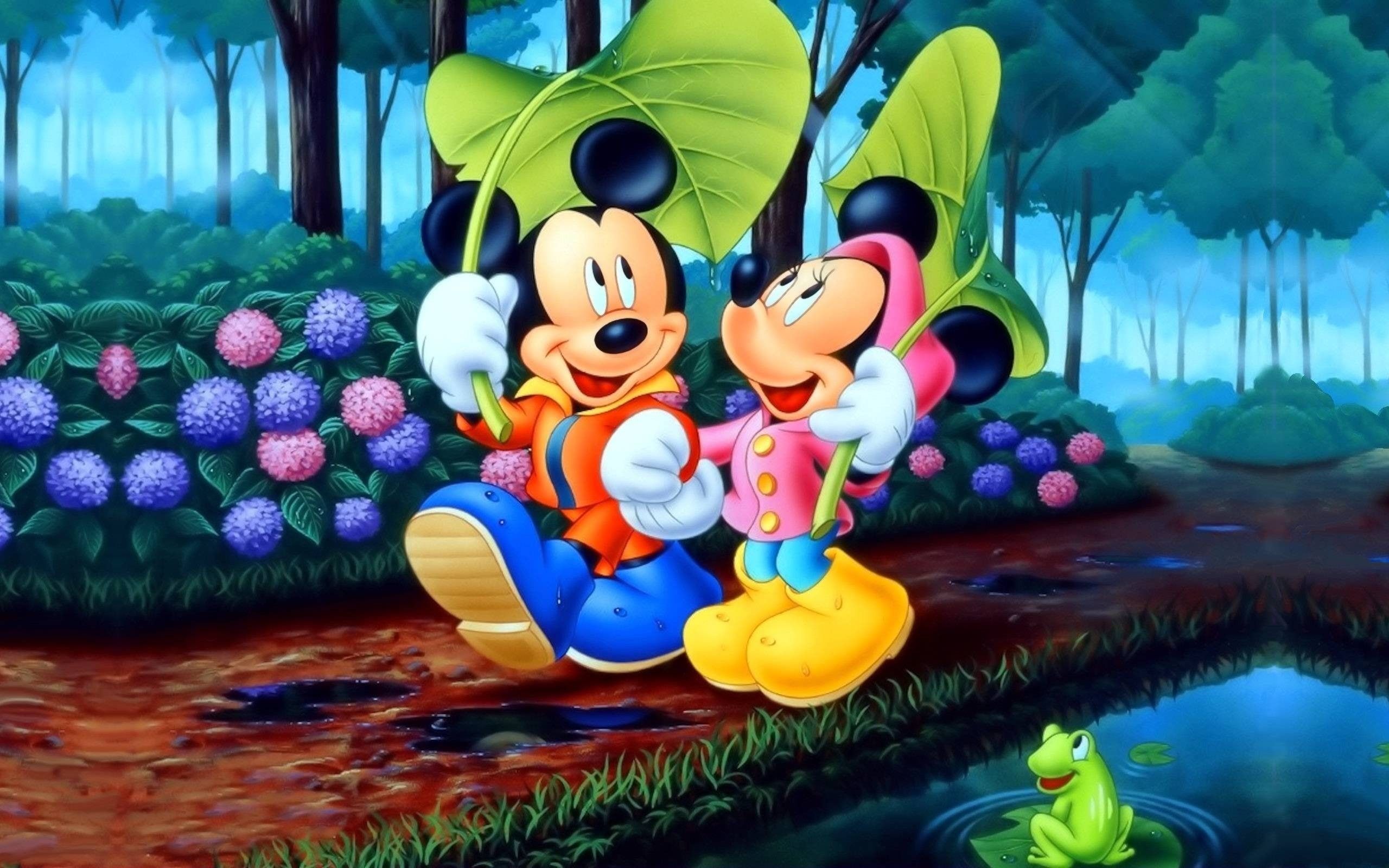 2560x1600 love, tablet, romantic, 2K, pc, couple, park, hd, mouse, desktop, mobile, mickey, walk, phones, minnie HD Wallpaper