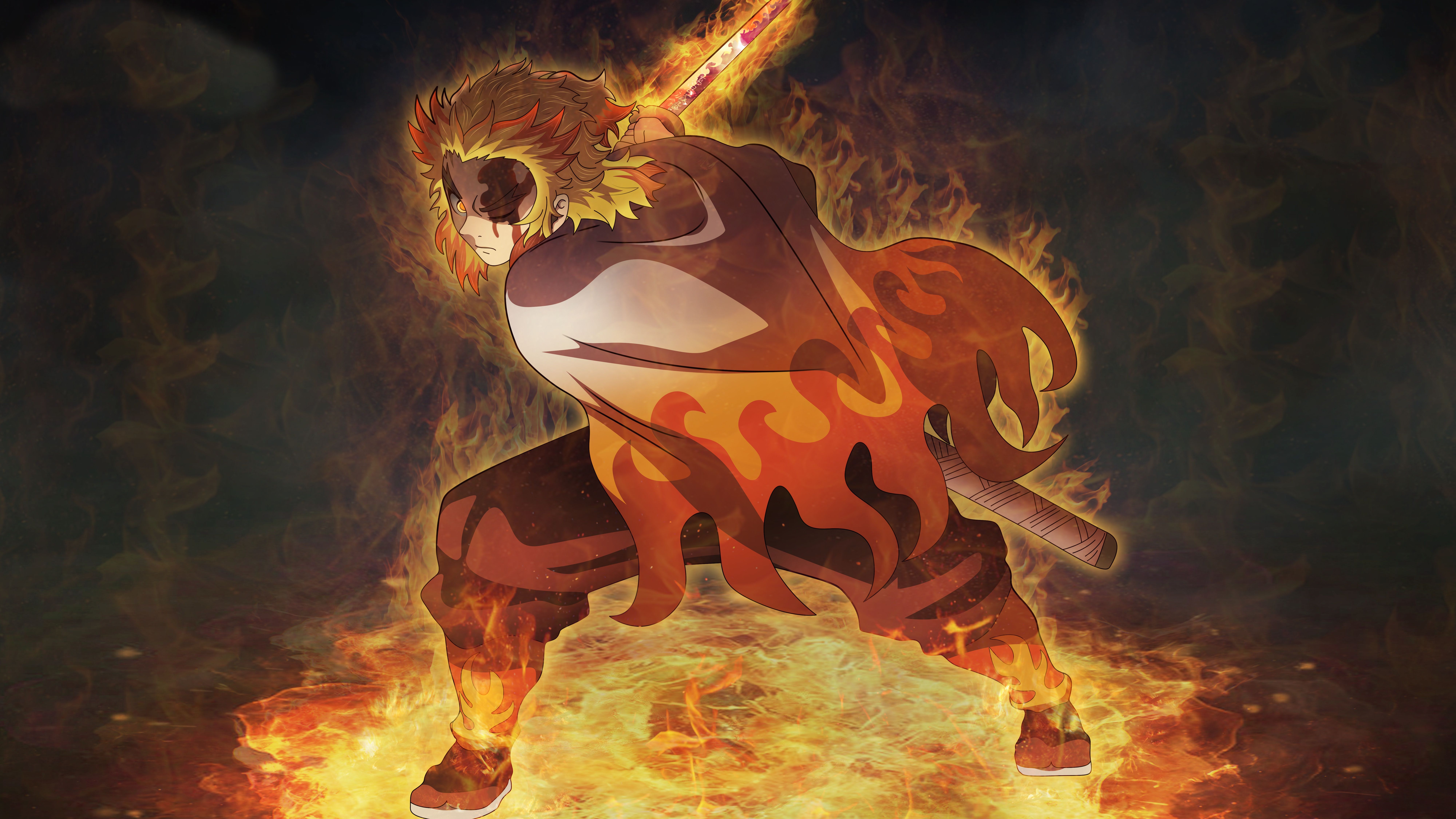 8000x4500 Demon Slayer 4K Wallpaper