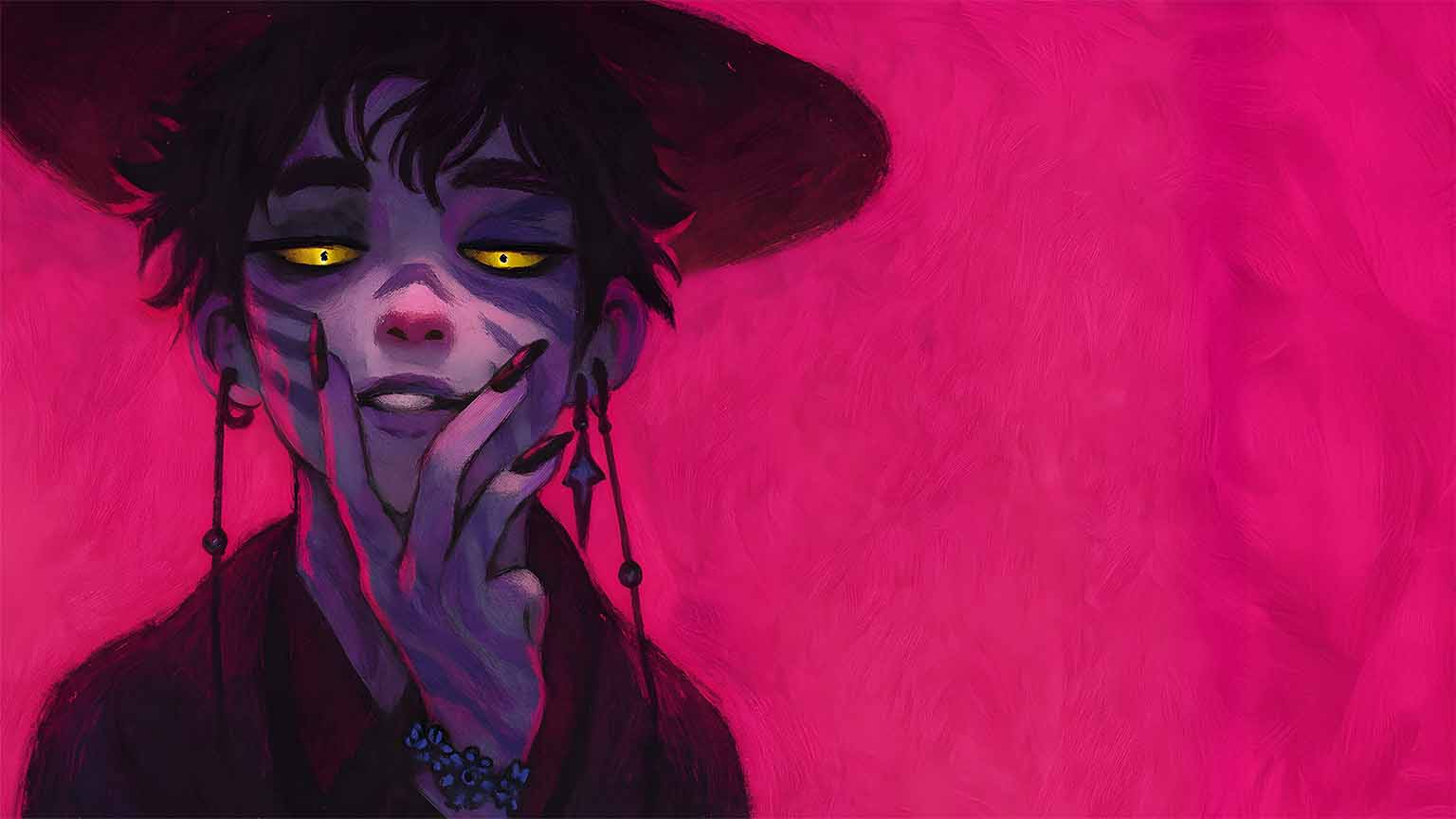 1536x864 Kpop Demon Hunters Jinu Aesthetic PC Wallpaper in 4K