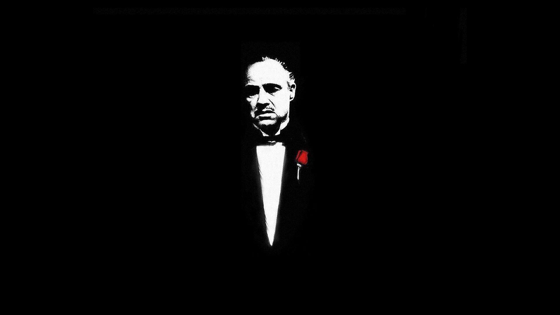 1920x1080 The Godfather black background wallpaperx1080
