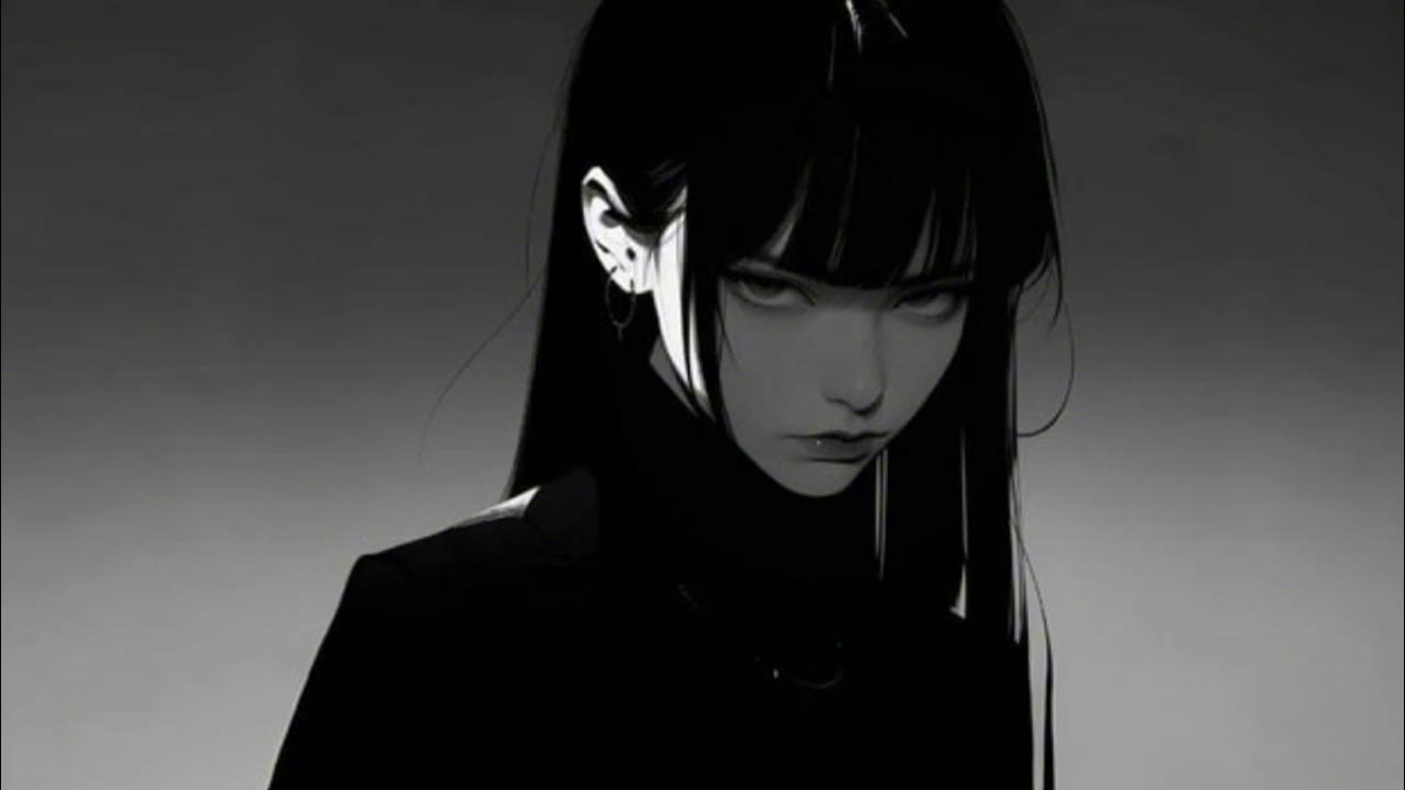 1280x720 Anime Girl 4k black