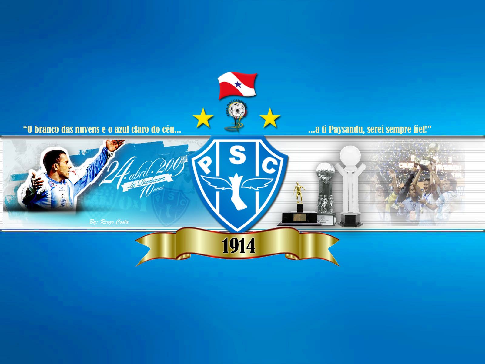 1600x1200 Wallpaper comemorativo aos 100 anos do Paysandu